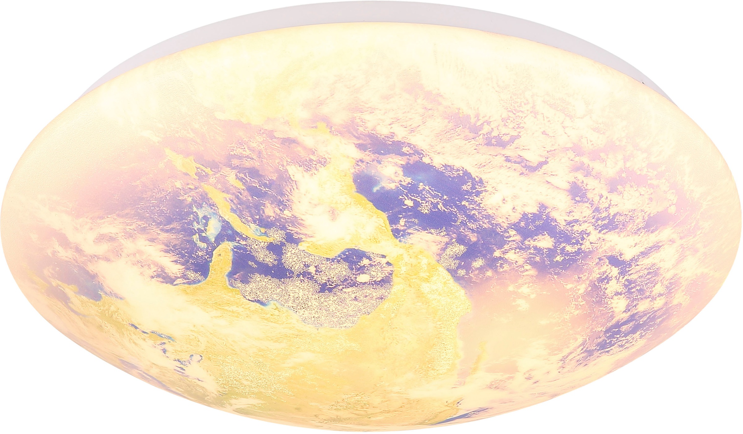 GLOBO LIGHTING Deckenleuchte »GAIA« LED-Modul 1 Stk. Warmweiß Deckenlampe W günstig online kaufen