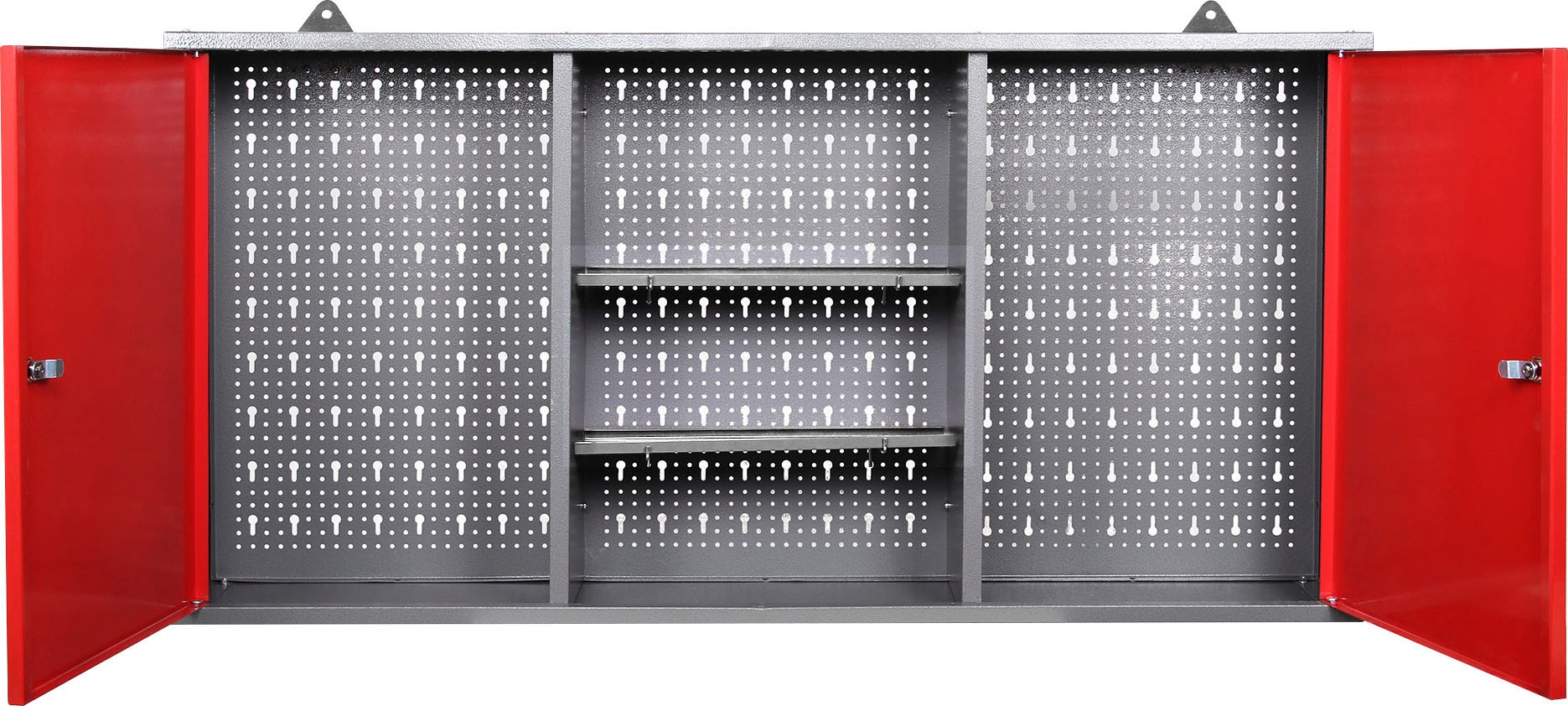 ONDIS24 Werkstatt-Set, 2x Werkbank, 2x Werkzeugwand, 3x Hängeschrank