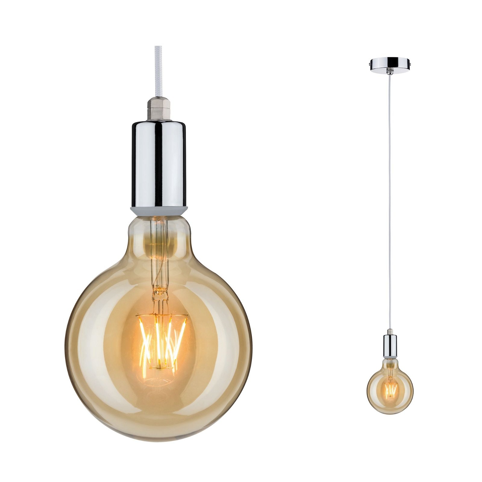 Paulmann Pendelleuchte »Larus IP44 max. 1x60W 230V Metall«, 1 flammig, Leuc günstig online kaufen