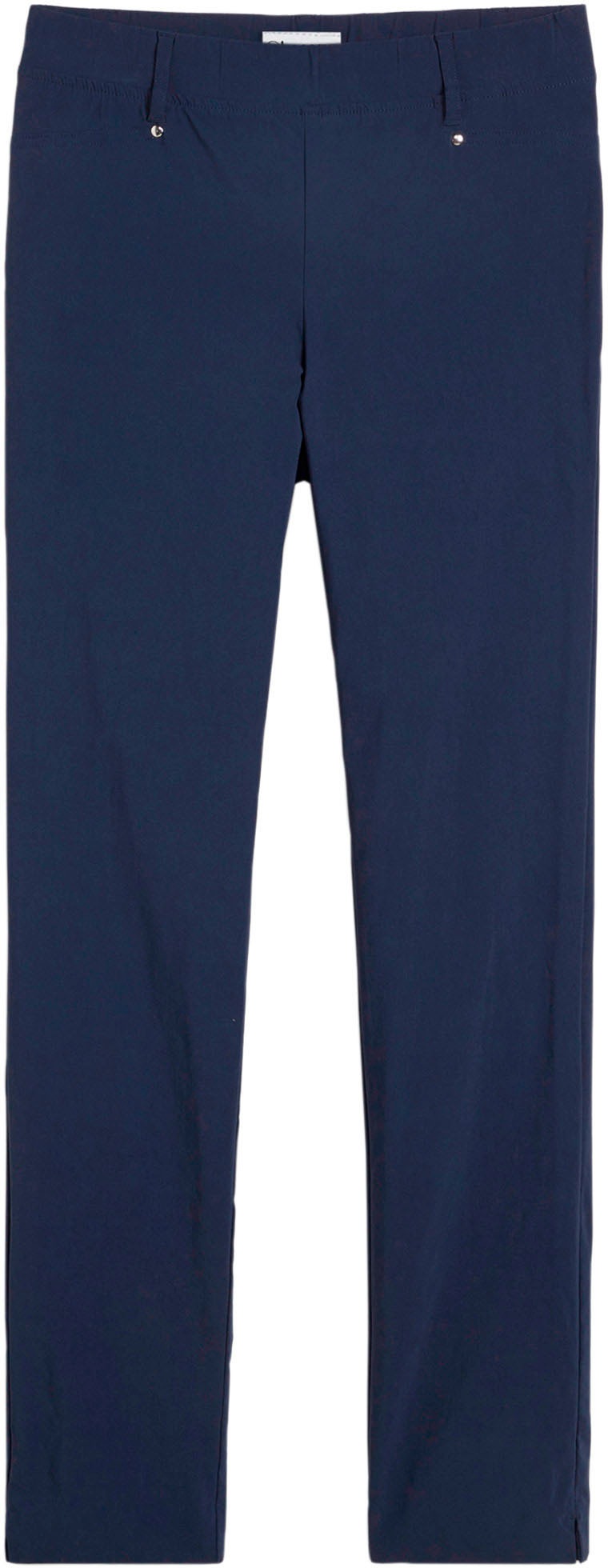 bonprix Stretch-Hose »Stretch-Hose in Schlupfform«  aus Viskose, Slim Fit Passform, Schlupfform mit Gürtelschlaufen