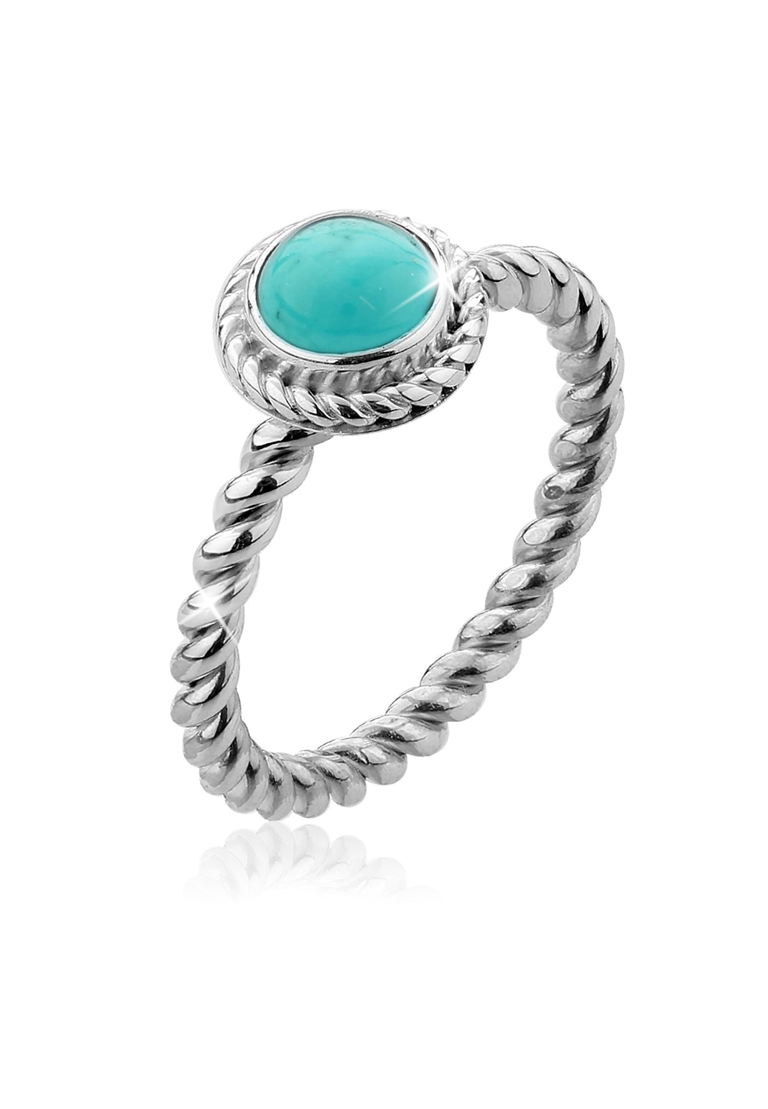 Nenalina Fingerring »Howlith Türkis Geburtsstein Dezember 925 Silber« kaufen