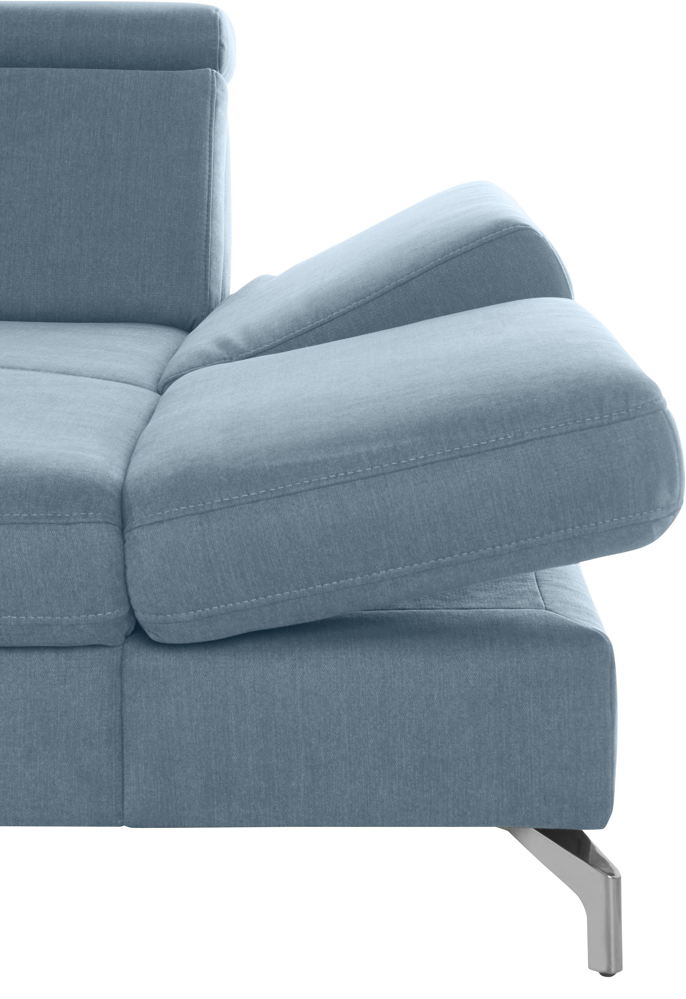 sit&more Wohnlandschaft »Brisbane U-Form«, Fußhöhe 12 cm, inklusive Sitztiefen-, Armteil- und Kopfteilverstellung