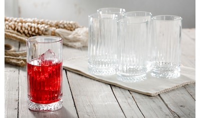 Longdrinkglas »Joki«, (Set, 6 tlg.), nostalgisch, Made in Europe, 6-teilig