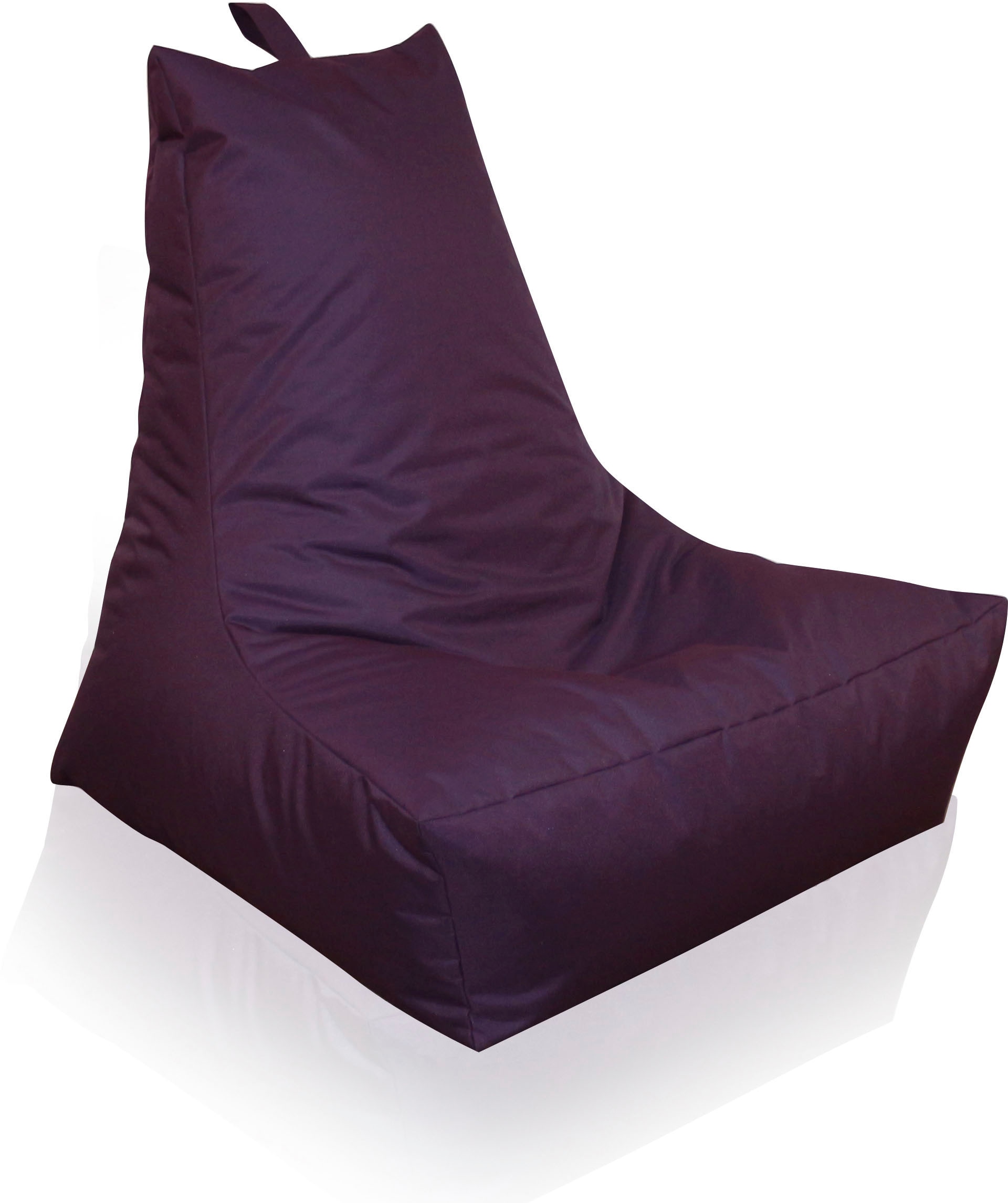 KINZLER Sitzsack »Lounge« 1 Stk. tlg. Loungesessel, Uni Farben, mit Rückenlehne, Outdoor geeignet brombeer Bezug: 100% Polyester