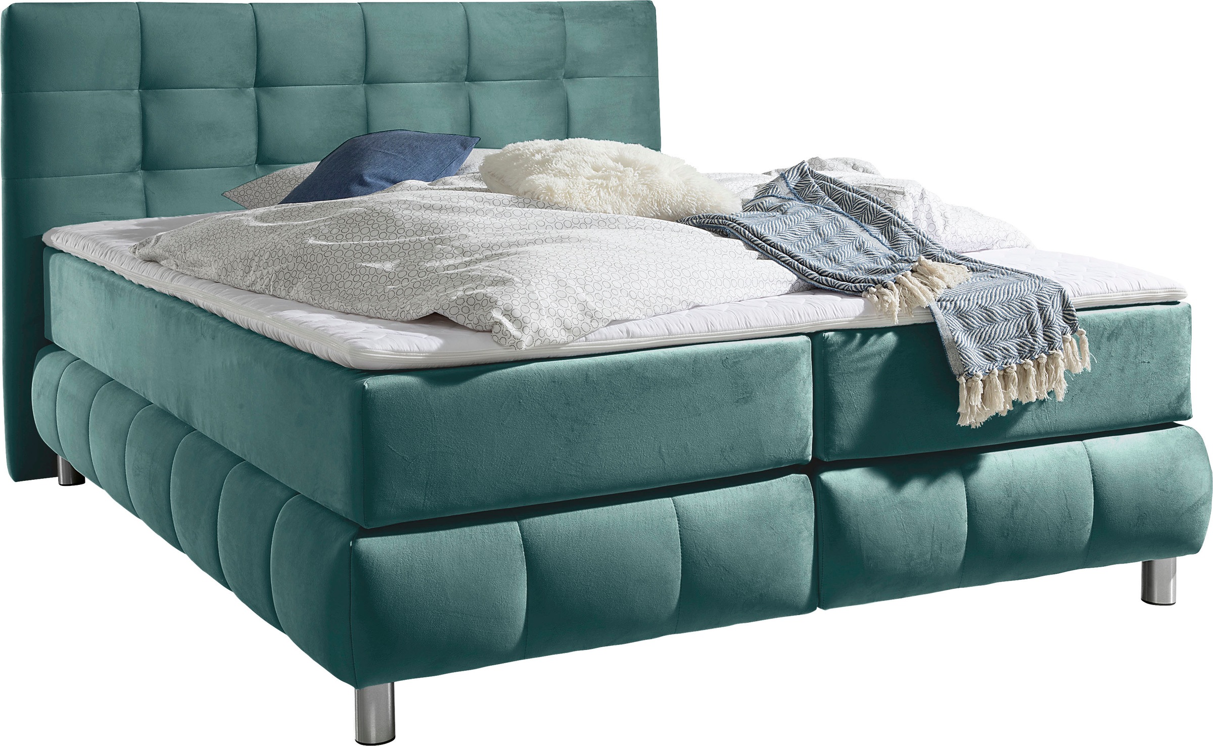 andas Boxspringbett "Salo" incl. Topper, 6 Breiten, 2 Härtegrade, TFK auch günstig online kaufen