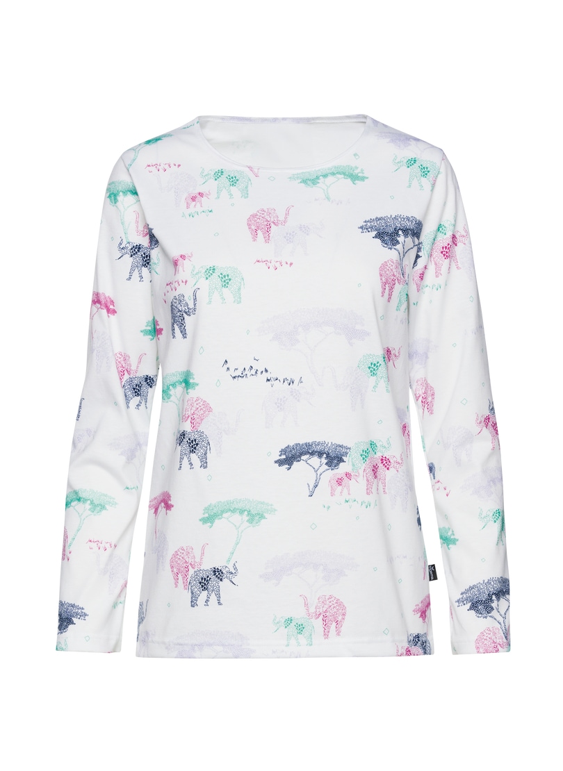 Trigema Schlafanzug »TRIGEMA Pyjama Oberteil mit Allover Safari-Print«, (1 tlg.)