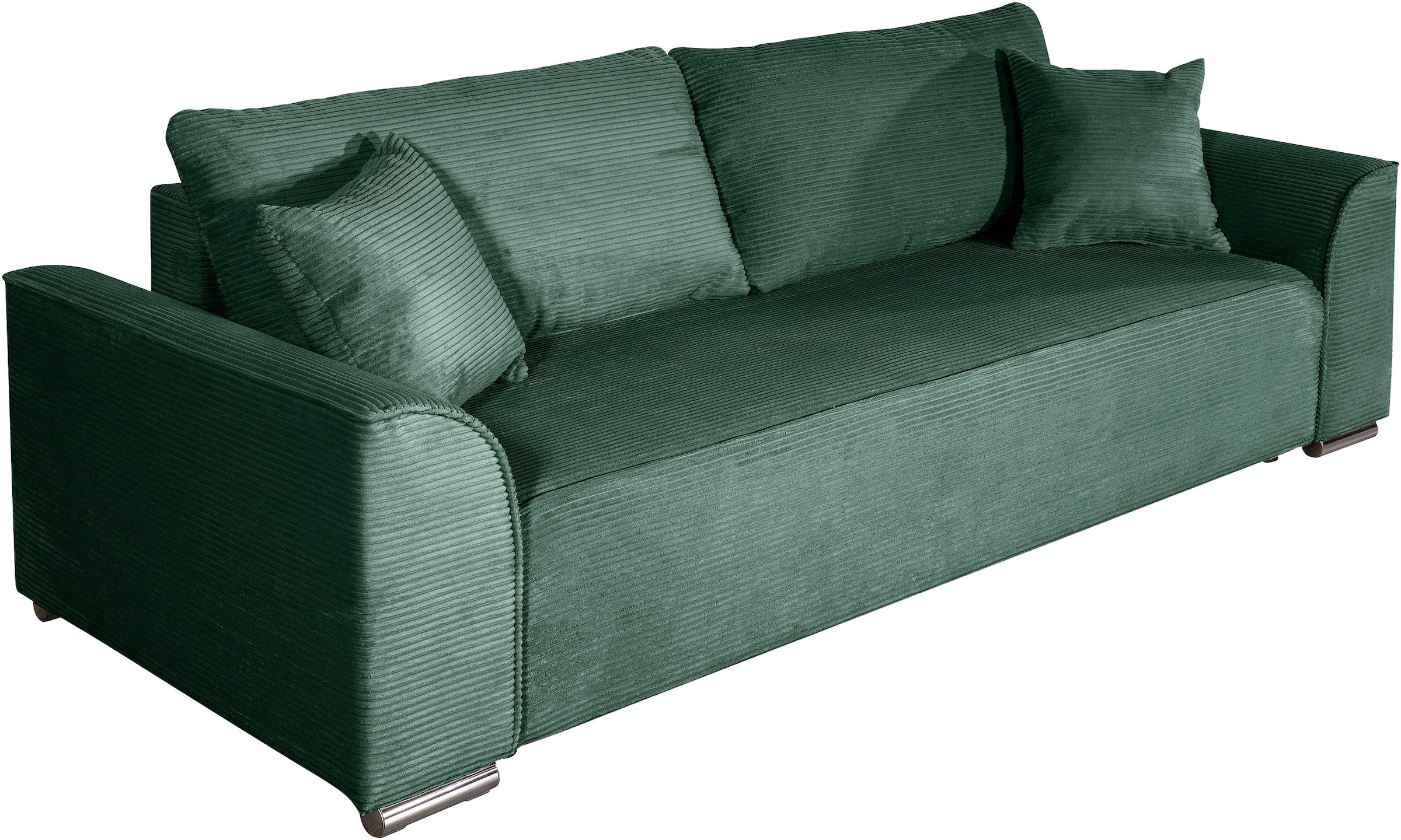 COLLECTION AB Schlafsofa »Sara B: 241 cm, Liegefl. 137x195 cm, Bettkasten, optional mit Topper« Schlaffunktion, Couch mit Bonnellfederkern, Gästebettfunktion
