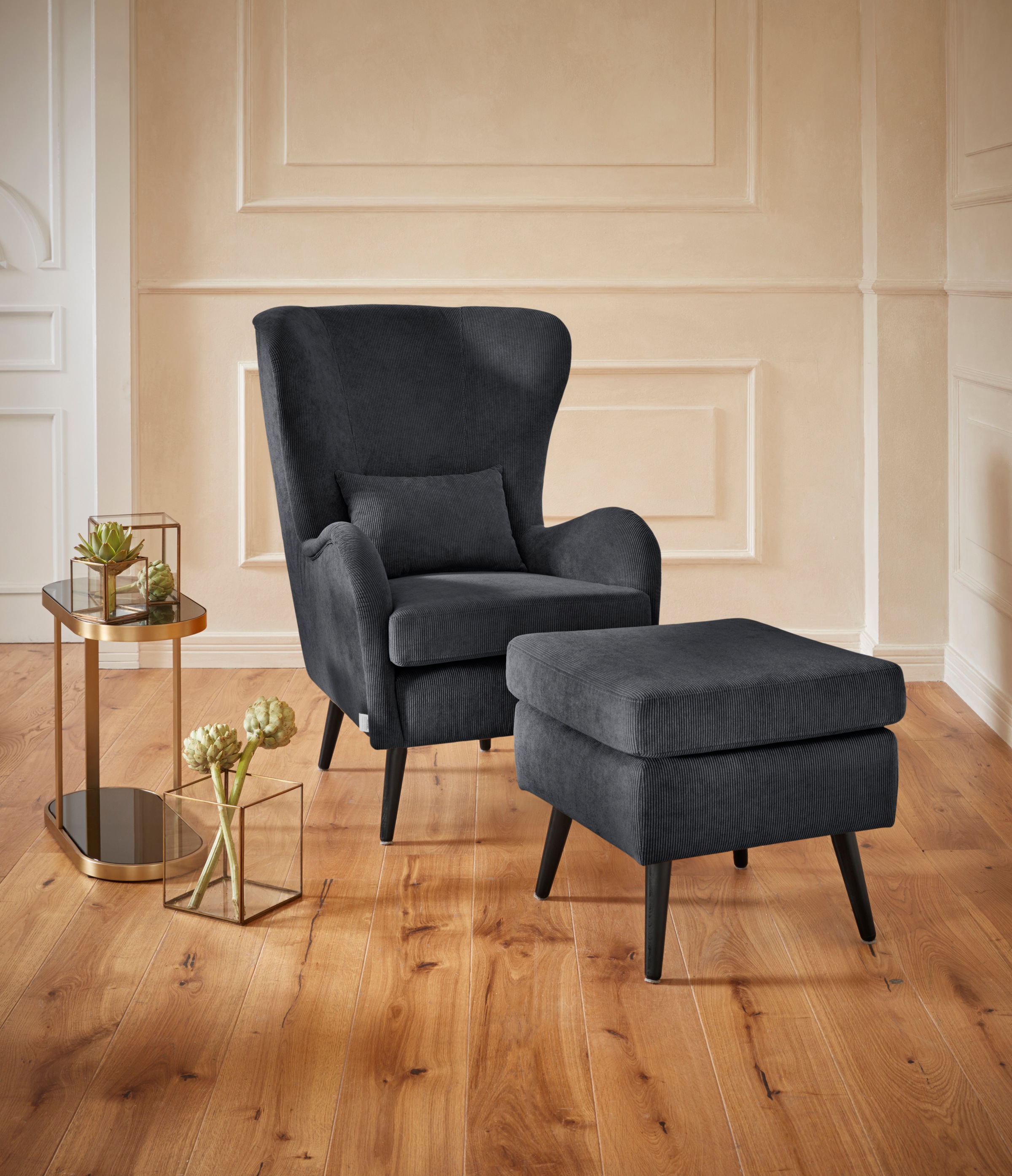 Home affaire Sessel »Sallito, TV-Sessel, Ohrensessel mit« Hocker, in vielen günstig online kaufen