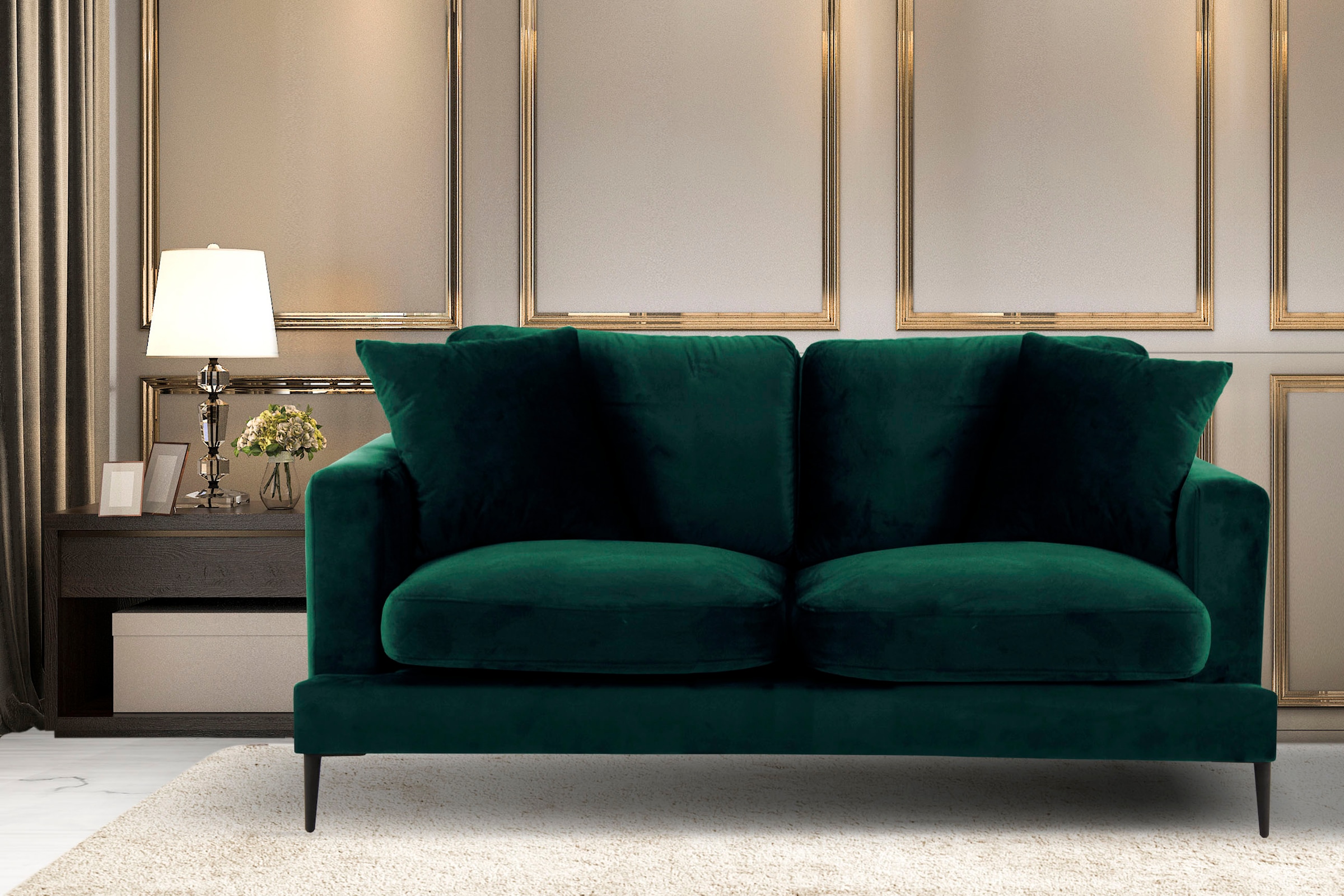 Home affaire 2-Sitzer »Cozy elegantes Designsofa, Maße B/T/H: 151/97/80 cm« günstig online kaufen