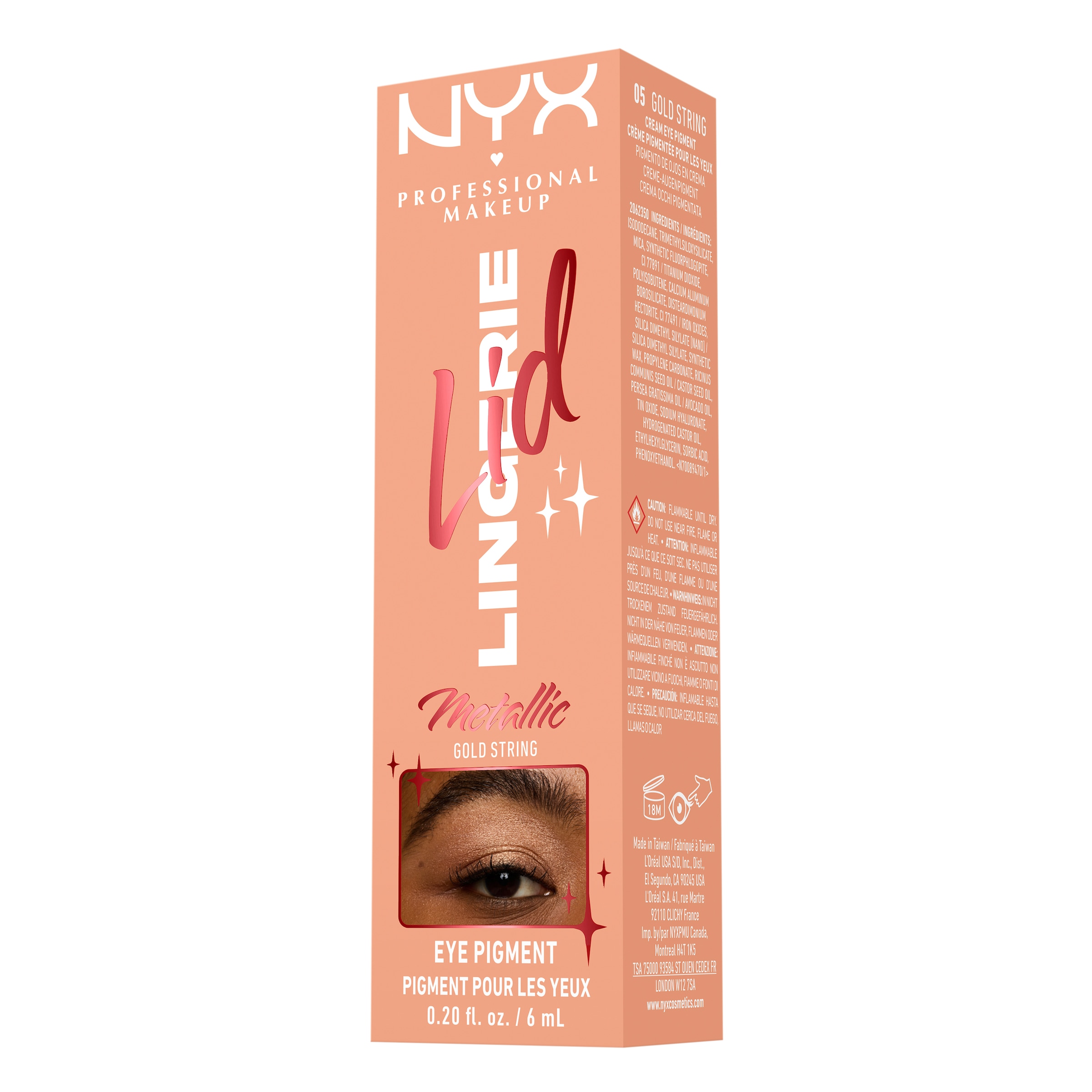 NYX PROFESSIONAL MAKEUP Lidschatten »LID LINGERIE LIQUID EYESHADOW«
