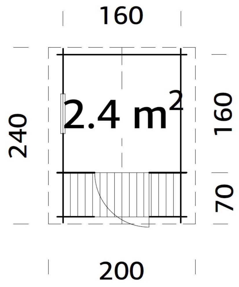 Palmako Spielhaus »Sam 2,4 m²«, mit Terrasse