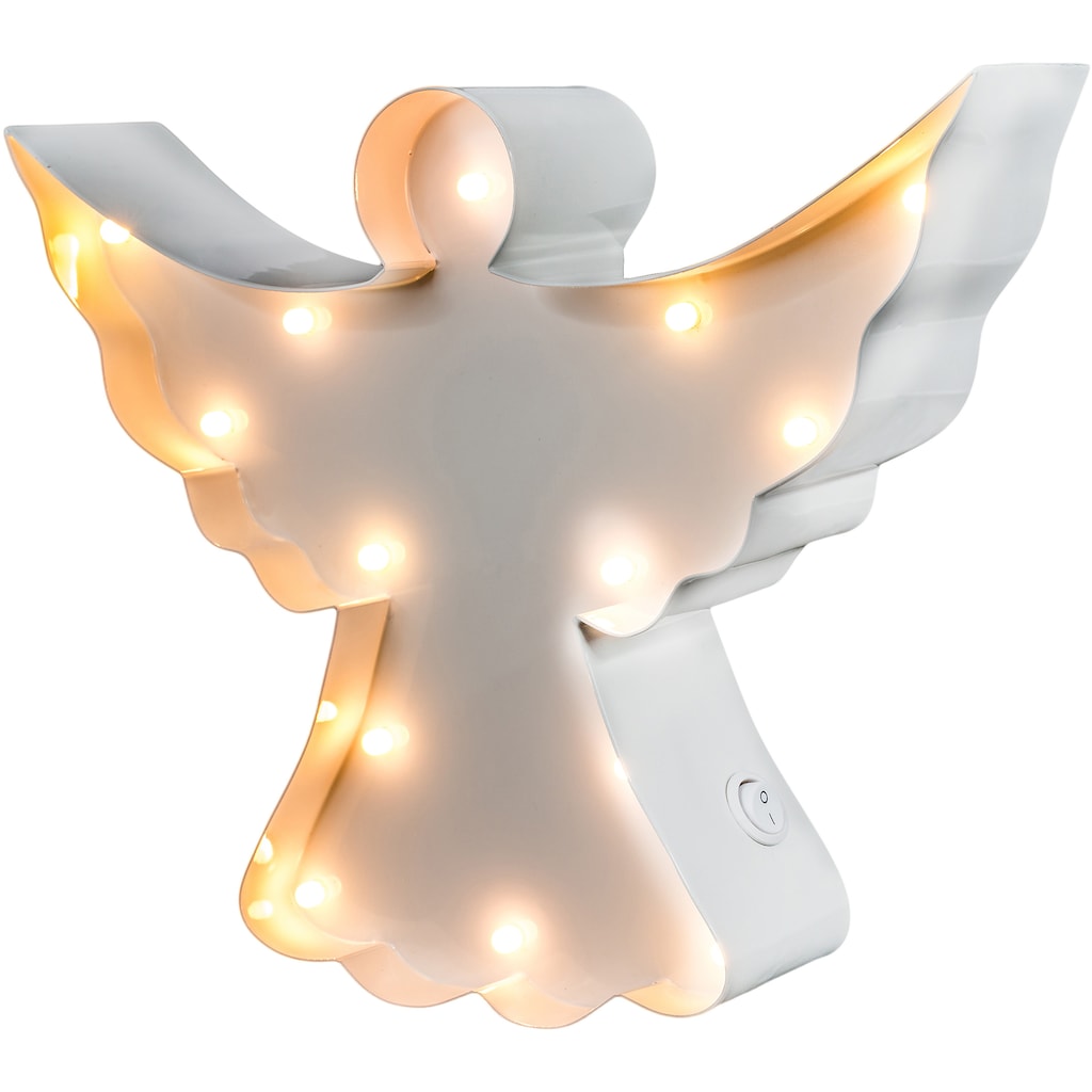 MARQUEE LIGHTS LED Dekolicht »Angel«, 14 flammig-flammig