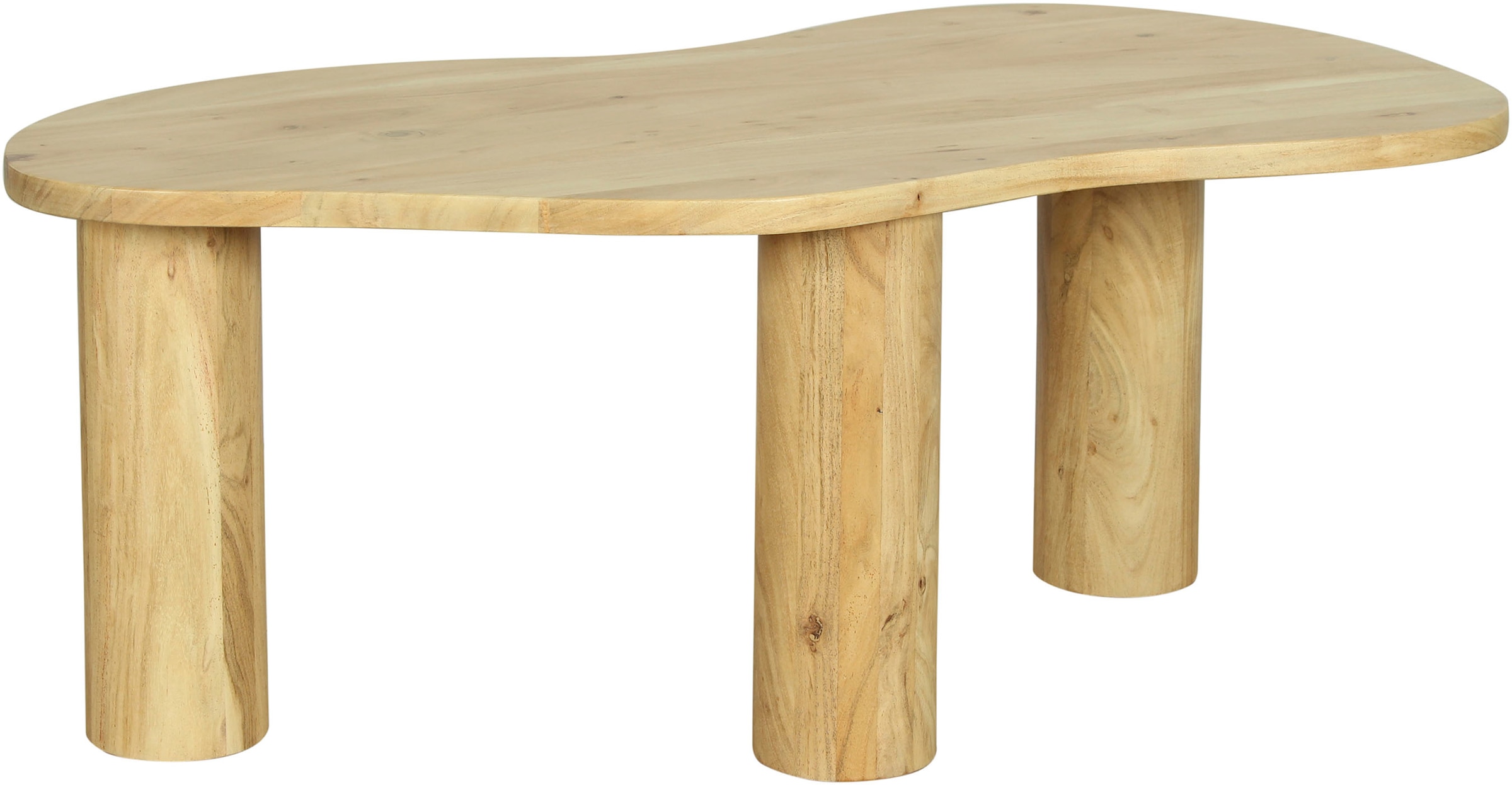 byLIVING Couchtisch »ETHAN« Tischplatte und Gestell Akazie natur oder schwarz, Tischbein: 13 cm