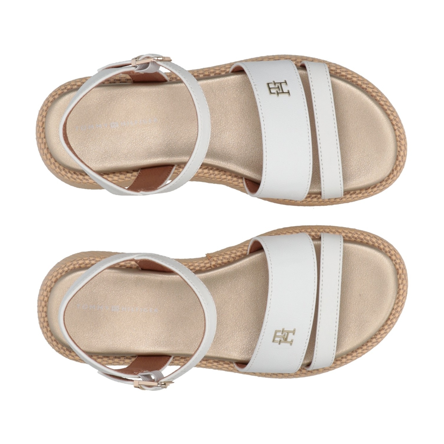 Tommy Hilfiger Keilsandalette, Sandalette, Plateausandale mit modischem Absatz