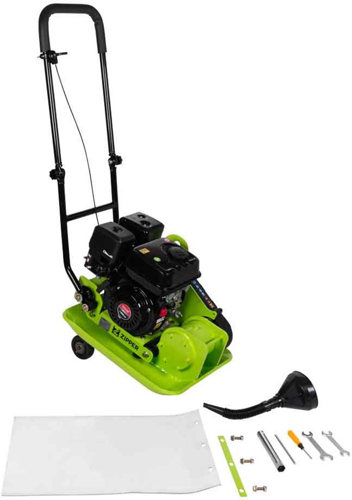 ZIPPER Rüttelplatte kompakte Größe für Transport und Lagerung