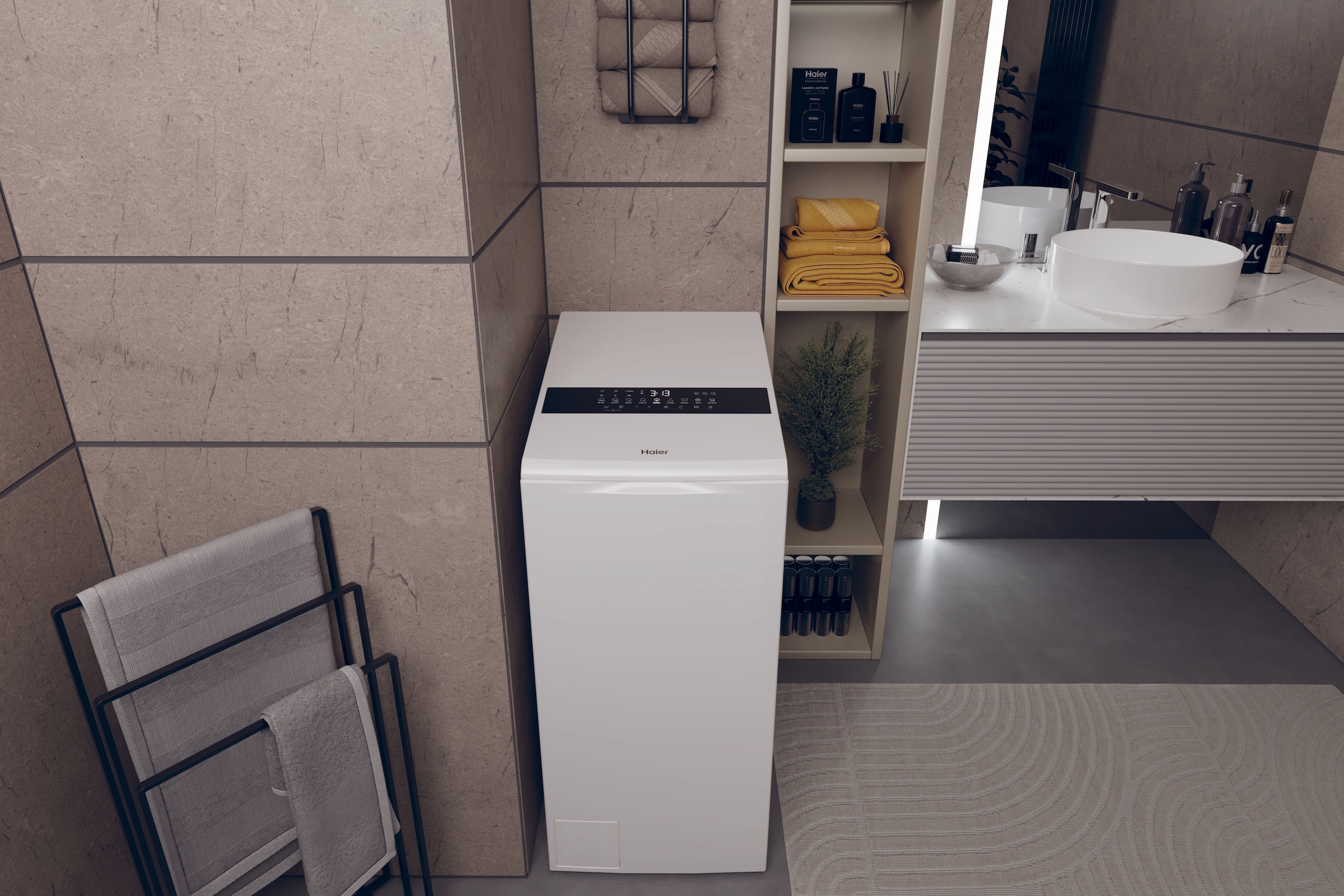 Haier Waschmaschine Toplader »HW90-BPD13386U-S« 9 kg 1300 U/min 9kg Fassungsvermögen & Energieeffizienzklasse A