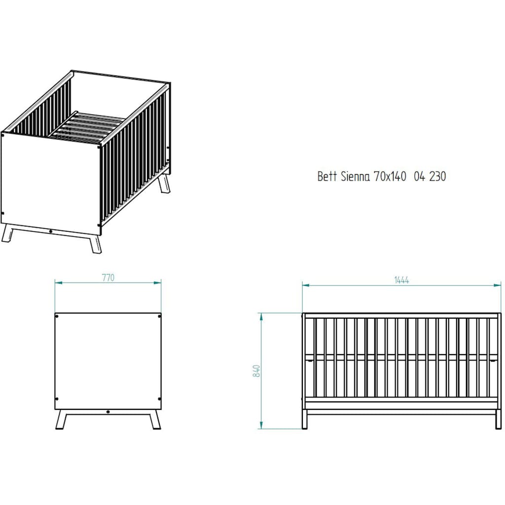 Schardt Babybett »Sienna White«