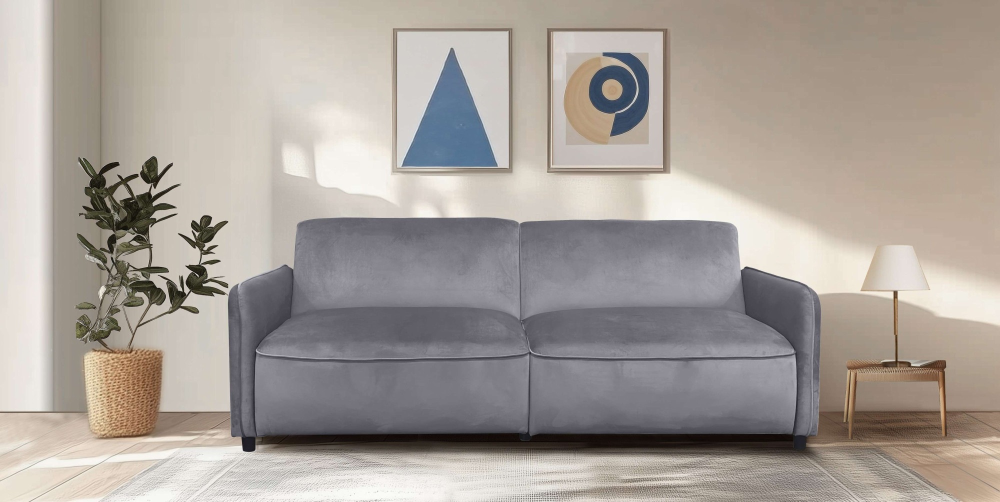 Dorel Home 3-Sitzer »Alicia Schlafsofa 209 cm«, mit Bett-Funktion, Rückenle günstig online kaufen