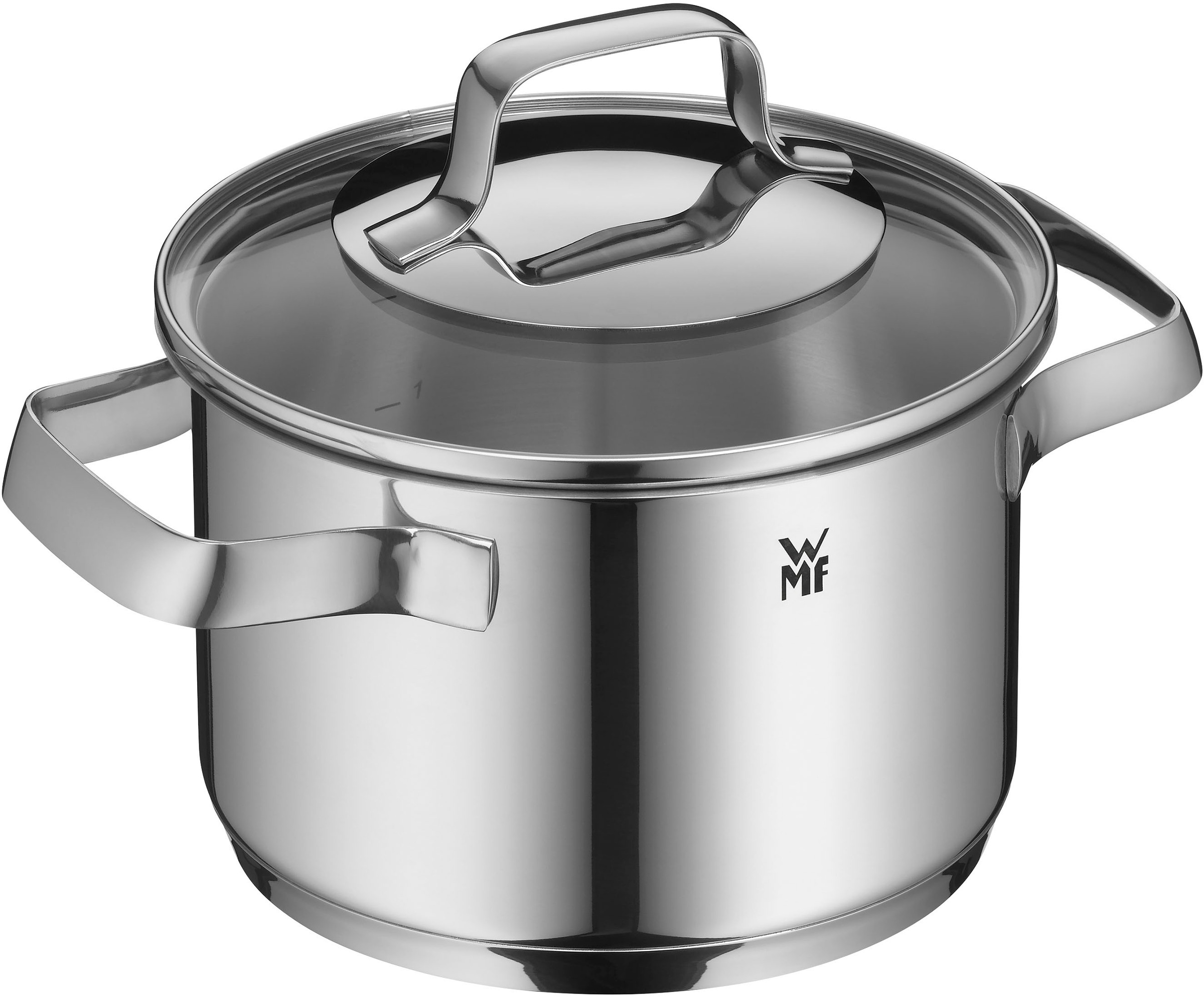 WMF Topf-Set »Belmonte«, Cromargan® Edelstahl Rostfrei 18/10, (Set, 7 tlg.), Glasdeckel, Schüttrand, poliert, für alle Herdarten