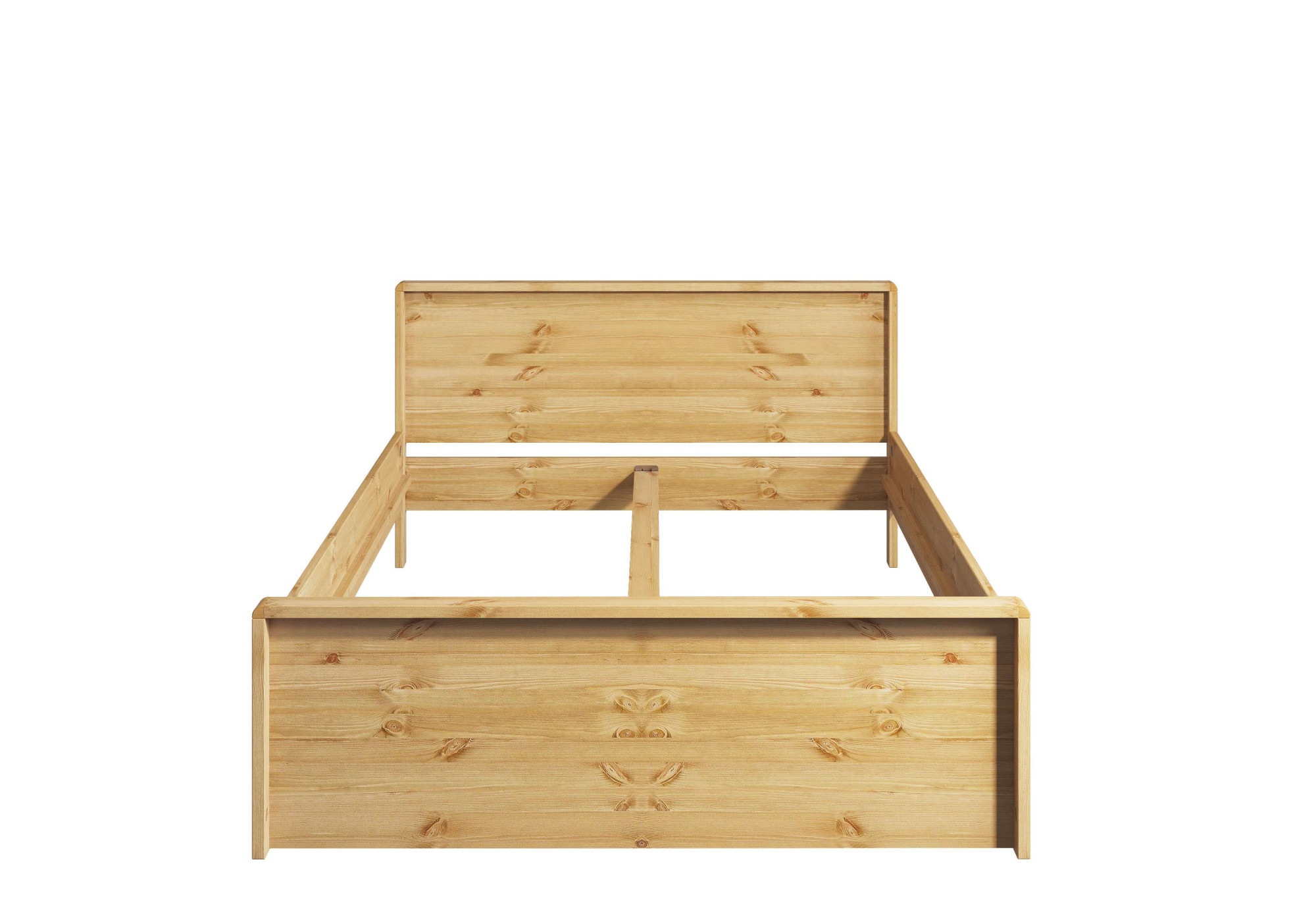 Home affaire Massivholzbett »Luven, hohe Belastbarkeit! FSC® zertifiziertes Massivholz«, (Breite/Belastbarkeit 180cm/220 KG, 140cm/180 KG), aus massiver Kiefer im schlichten Design