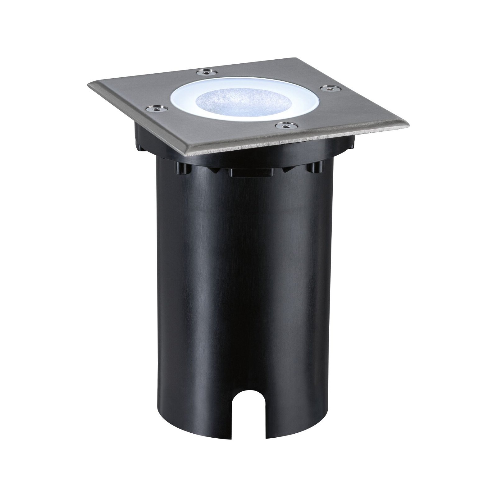 Paulmann LED Einbauleuchte »Floor eckig 110x110mm RGBW+ 4,9W 300lm 230V Eisen gebürstet Aluminium«, 1 flammig, Bodeneinbauleuchte Smart Home Zigbee 3.0 IP67