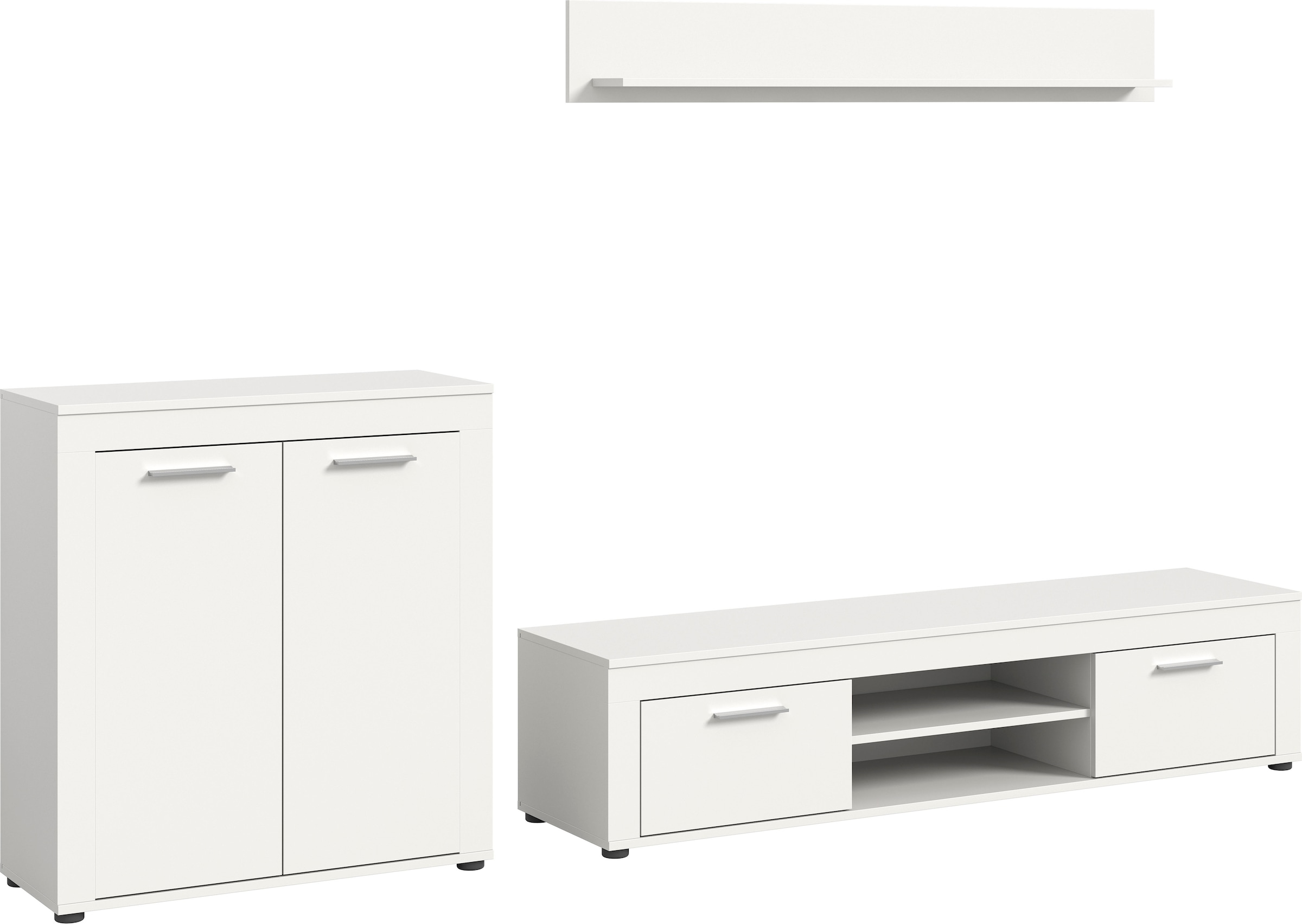 INOSIGN Wohnwand »Aosta, Breite 255cm, bestehend aus Highboard, Lowboard, W günstig online kaufen