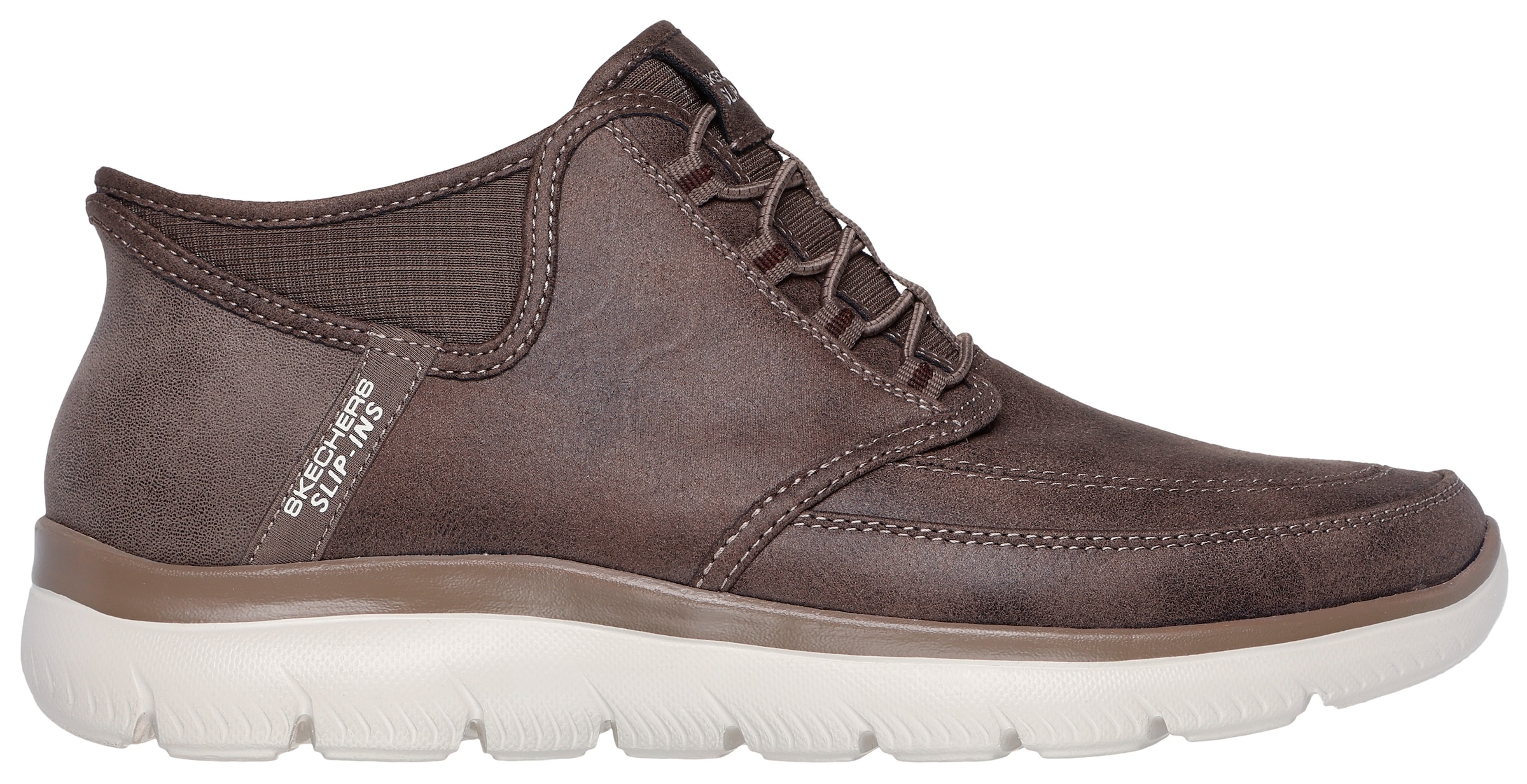 Skechers Slip-On Sneaker »SUMMITS«, Schnürboots, Mid Cut Sneaker mit Hands Free Slip-Ins™