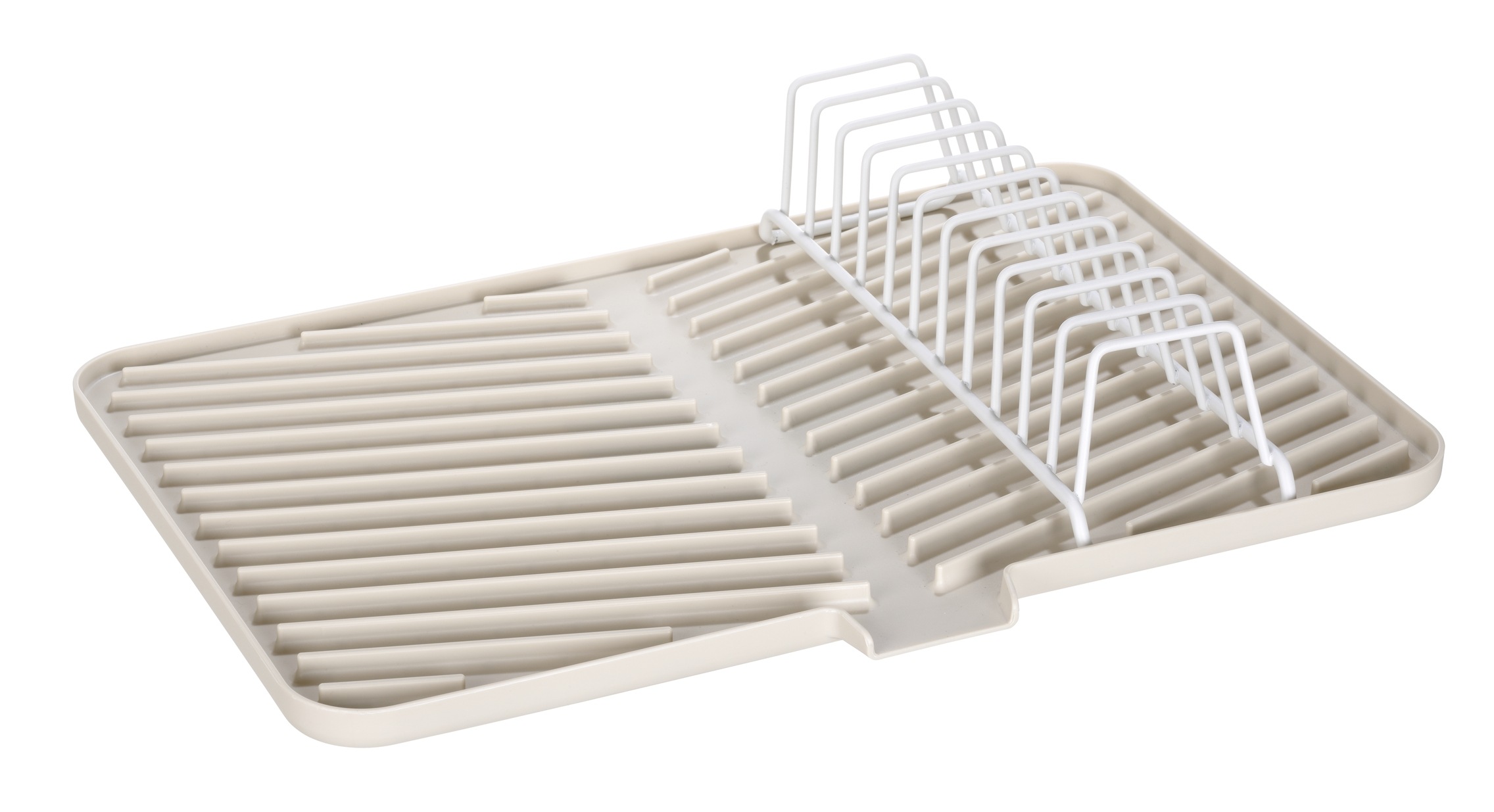 SCHÖNER WOHNEN-Kollektion Abtropfmatte »ARIANA« robuster Geschirrabtropfer mit Ablaufrinne, platzsparend, rutschfest