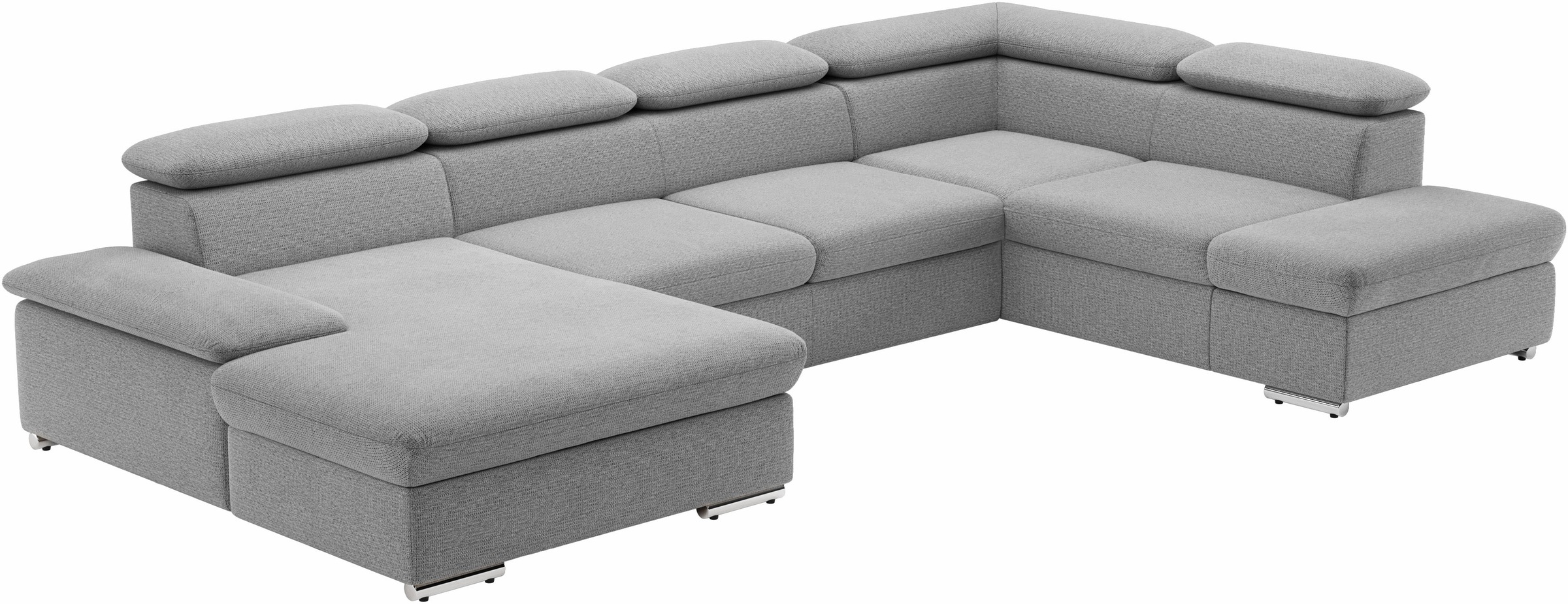 sit&more Wohnlandschaft »Valantine U-Form«, inkl. Kopf- und Armteilverstellung, wahlweise mit Bettfunktion