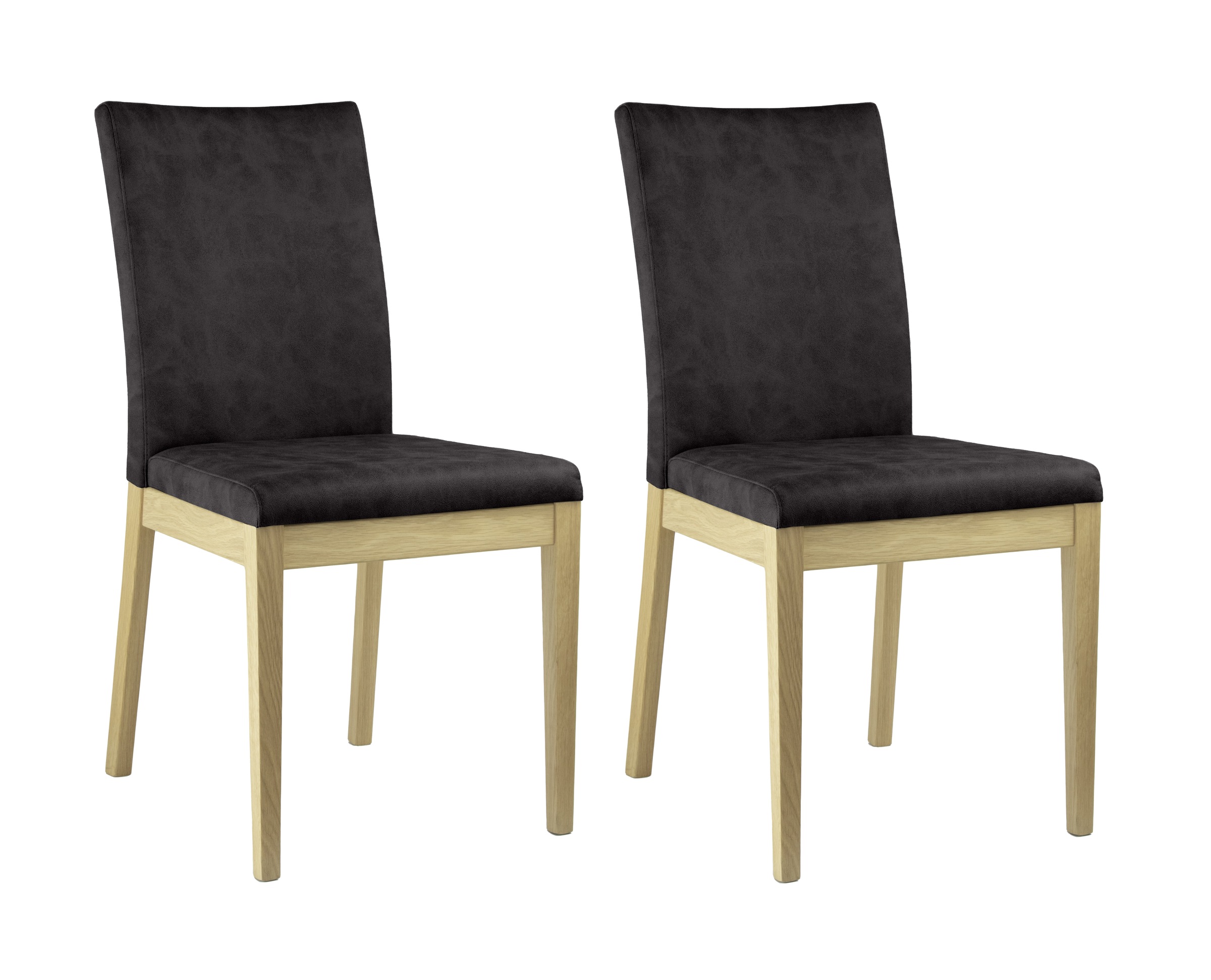 Home affaire 4-Fußstuhl »Dendres«, (Set), 2 St., Microfaser, Sitz und Rueck günstig online kaufen