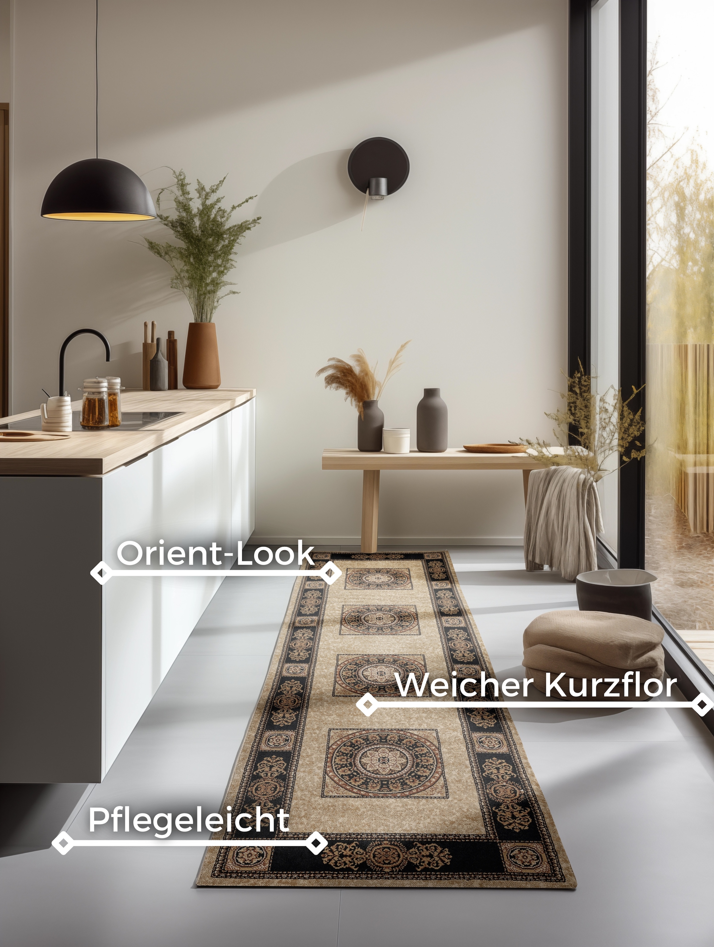 NOURISTAN Läufer »Shindand« rechteckig 8 mm Höhe Orient Optik, strapazierfähig, pflegeleicht, robust