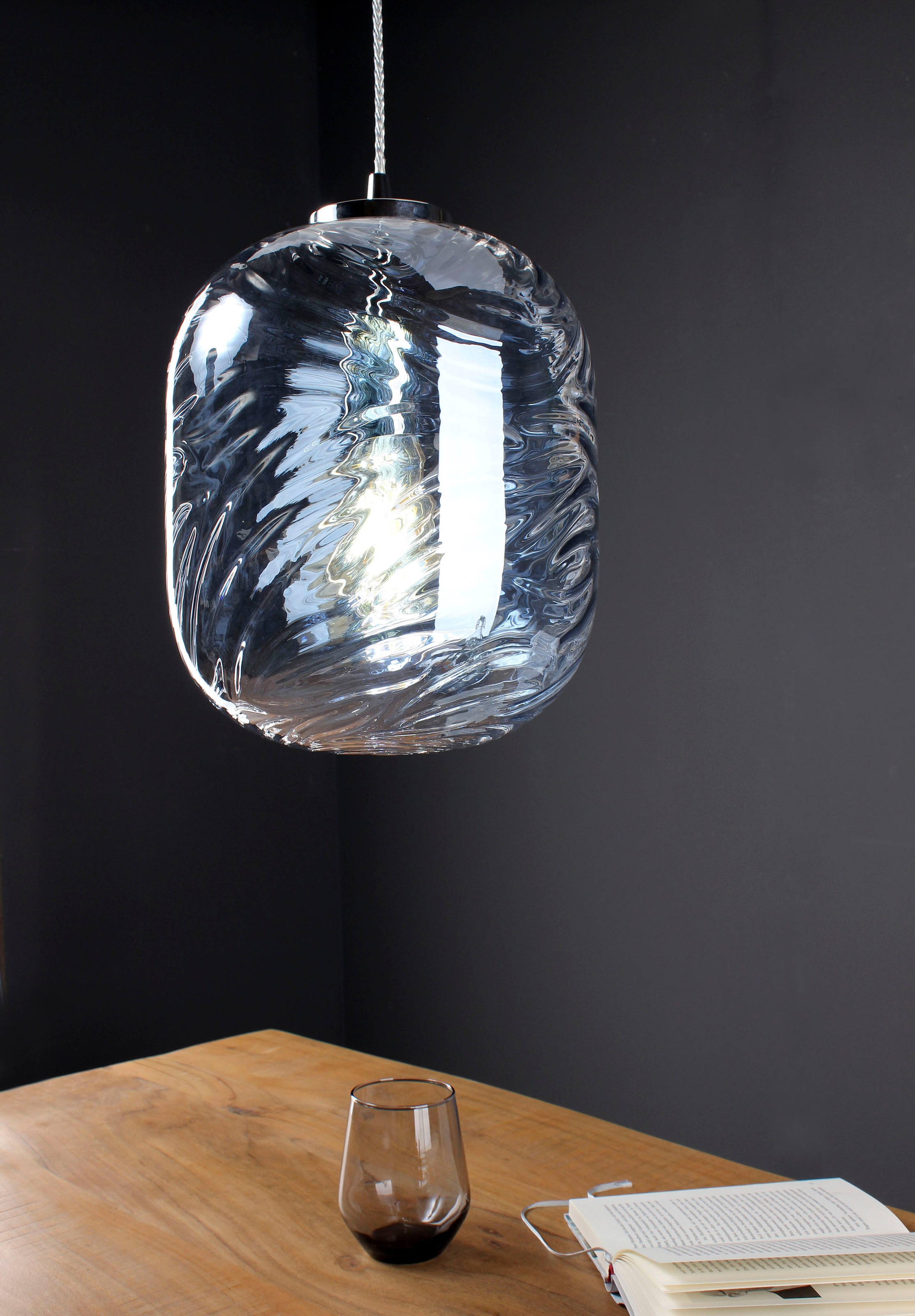 ECO-LIGHT Hängeleuchte »Nereide«, Leuchtmittel E27 | Leuchtmittel wechselbar, hochwertiges Glas
