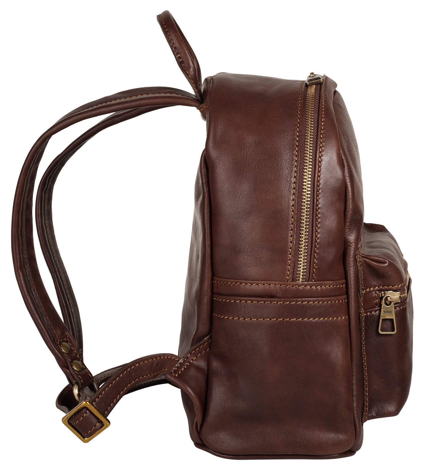 Piké Cityrucksack echt Leder, Made in Italy