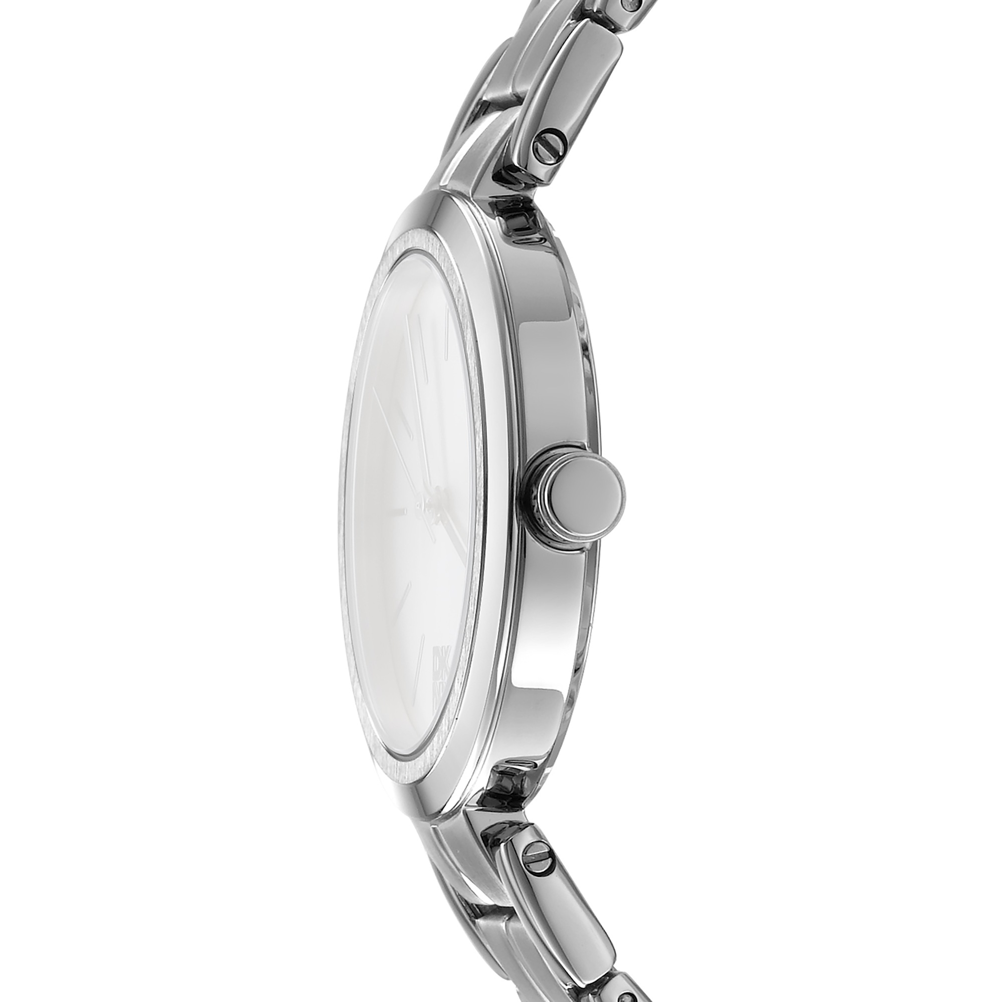 DKNY Quarzuhr »Downtown Midi« Armbanduhr, Damenuhr, Edelstahlarmband, analog