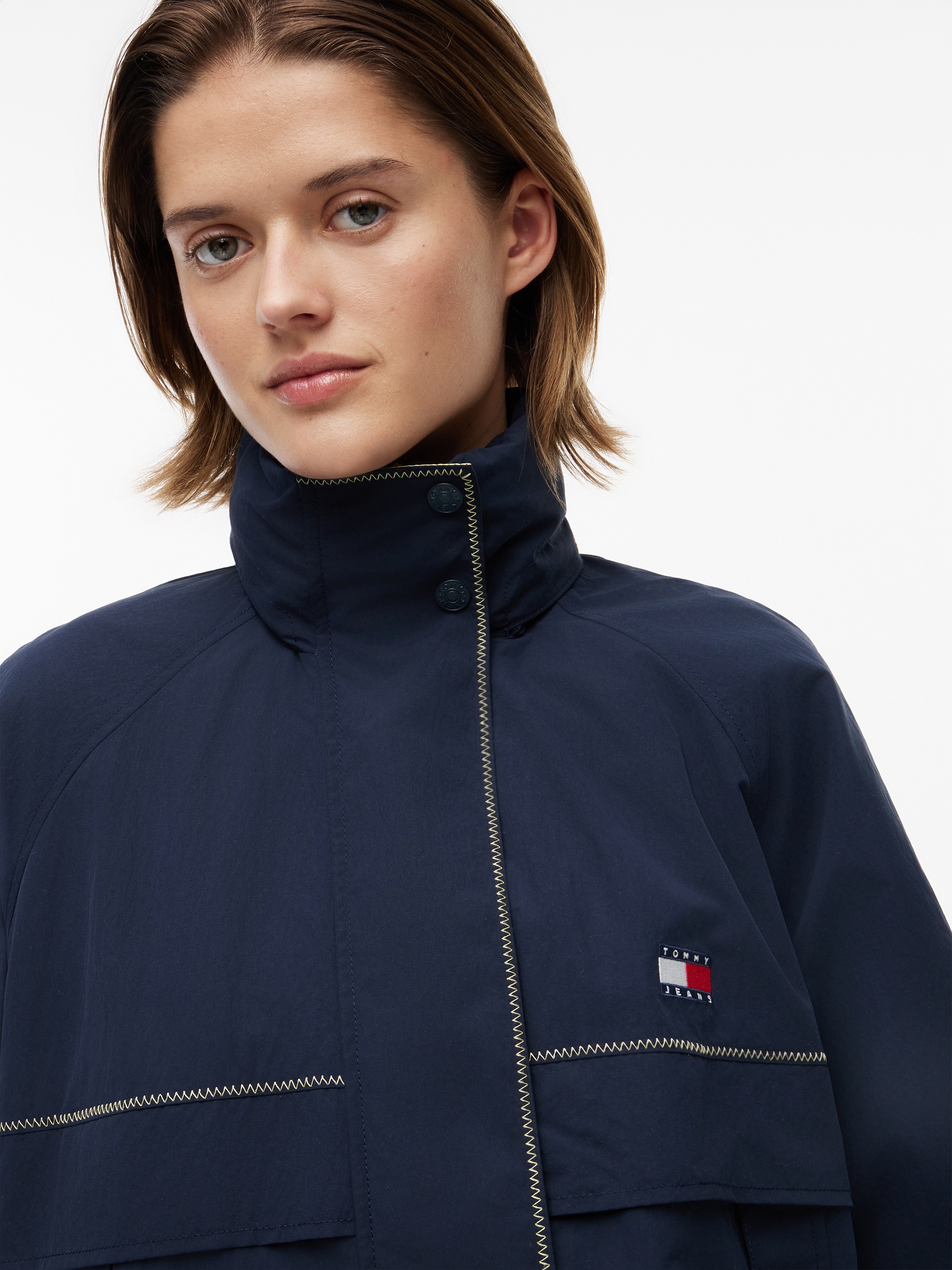 Tommy Jeans Windbreaker »TJW COLORBLOCK WINDBREAKER« Kunstfaser, elastische Bündchen, verdeckter Reißverschluss