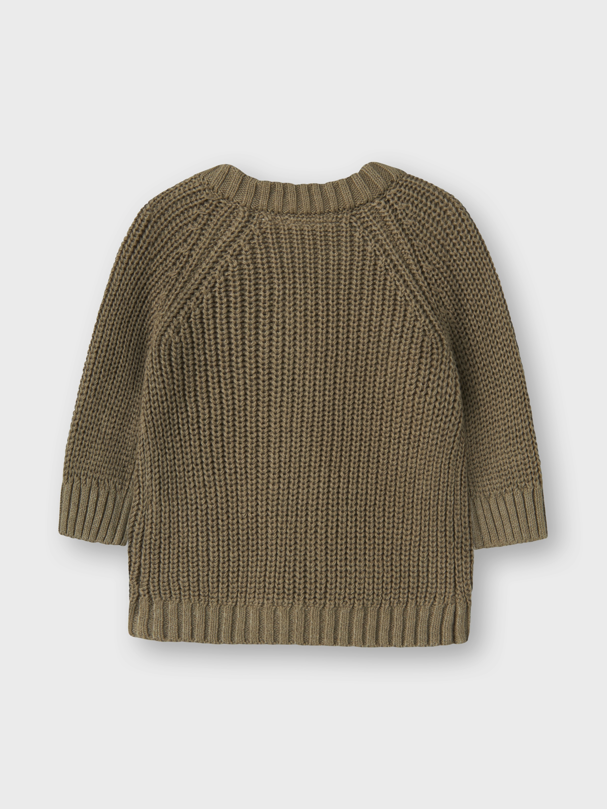 Lil' Atelier Strickjacke »NBNEMLEN LS KNIT CARD LIL NOOS« weiche Baumwolle, Rippstrick