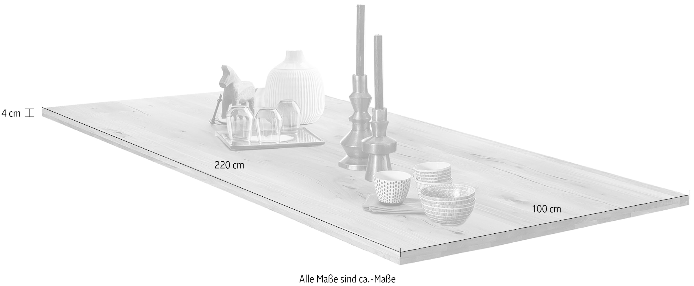 SIT Tischplatte, im geölten Finish