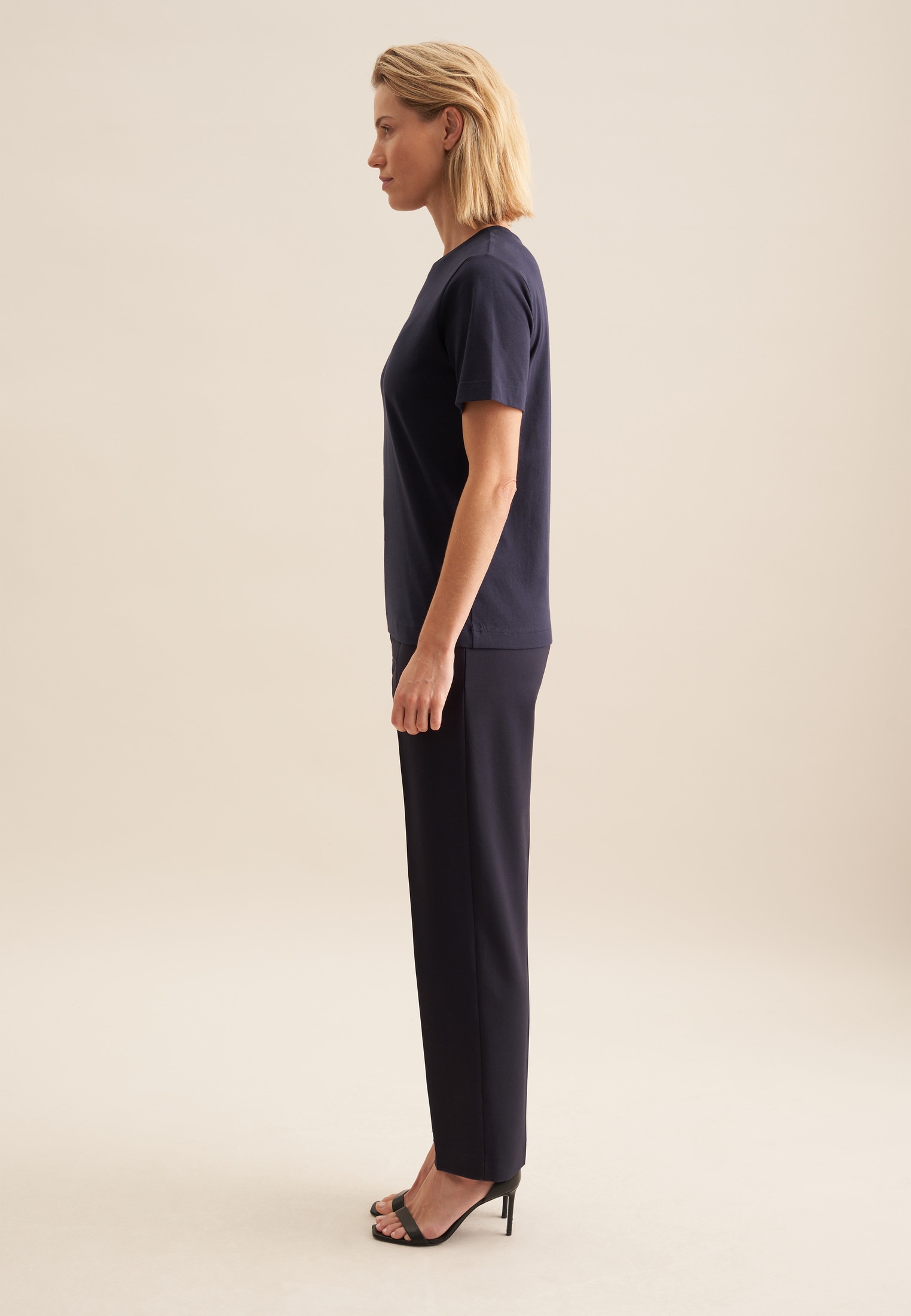 seidensticker T-Shirt »Schwarze Rose« 1/2 Rundhals Uni