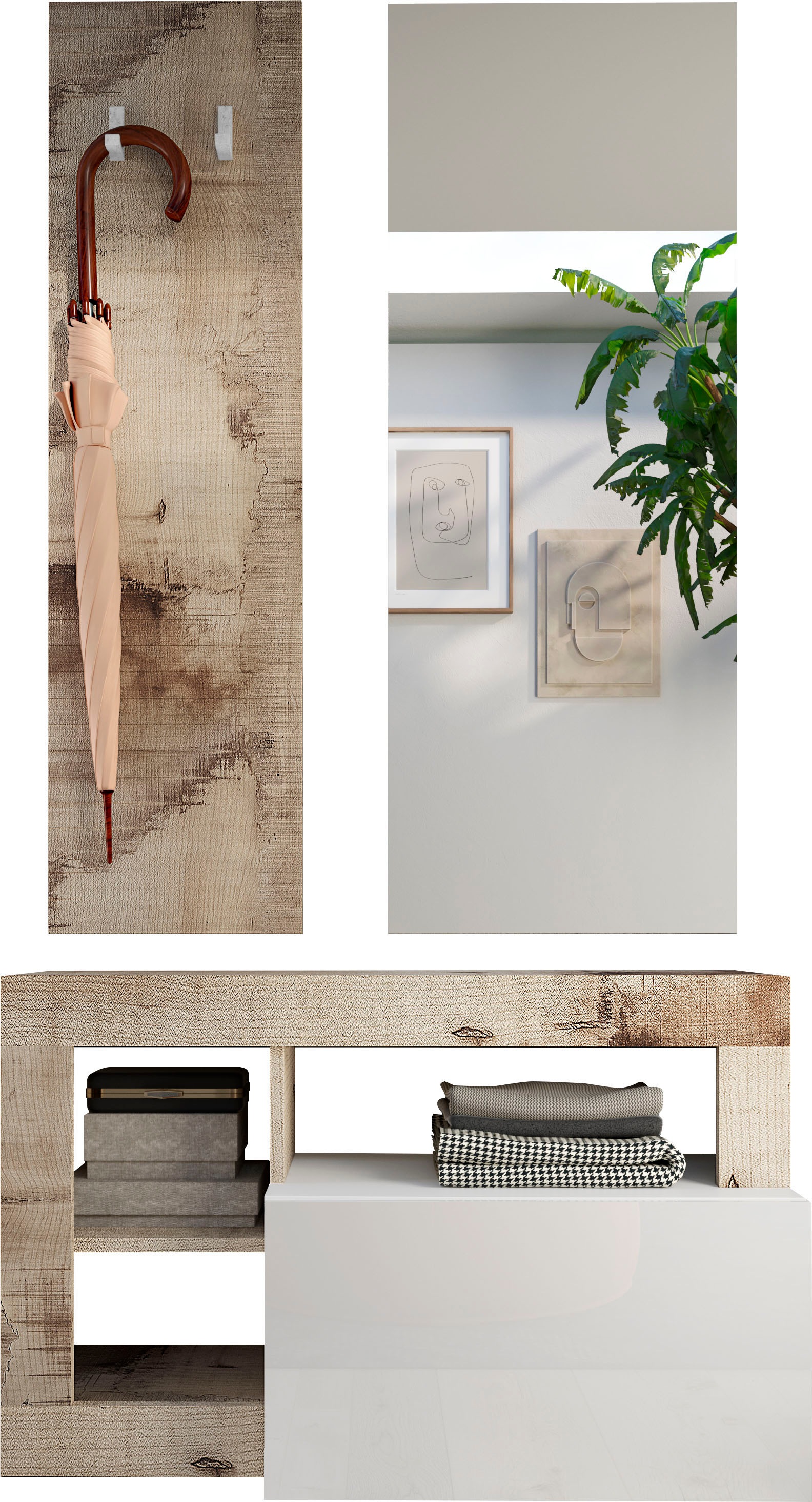 INOSIGN Garderobenschrank »Hamburg, Breite 91 cm«, mit 1 Klappe