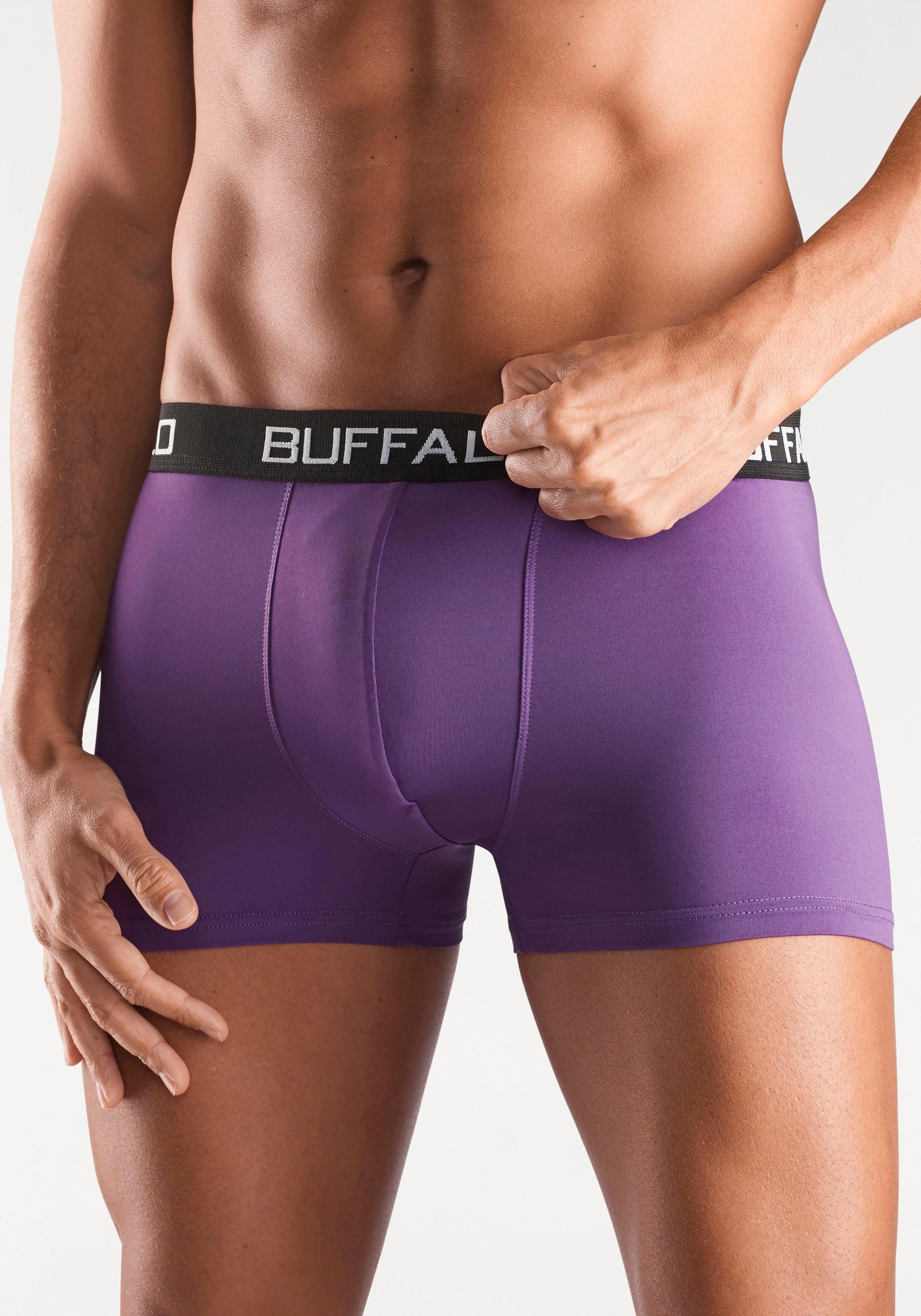 Buffalo Boxer »Boxershorts für Herren«, (Packung, 4 St.), aus Baumwoll-Mix