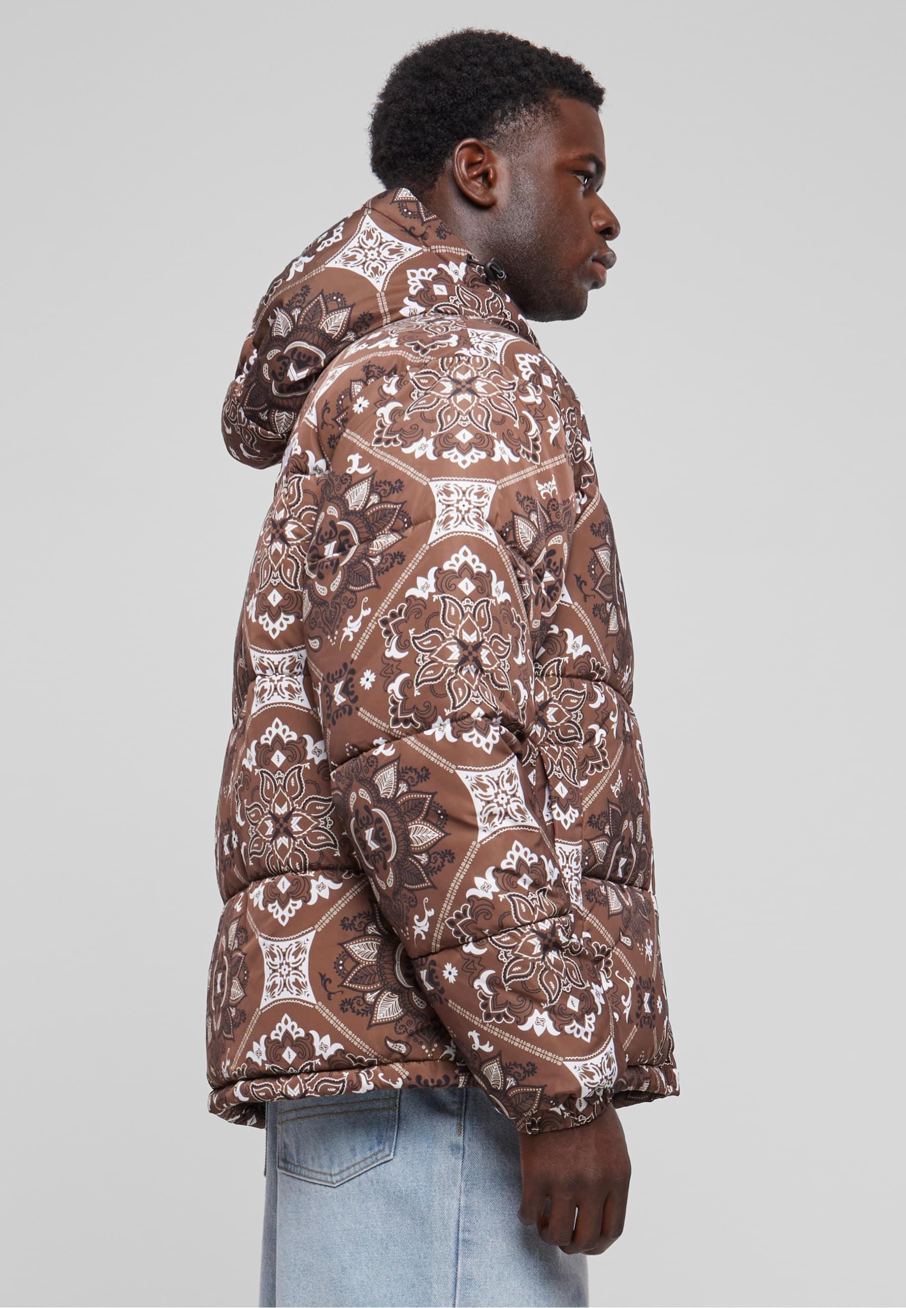 Karl Kani Winterjacke »Karl Kani Herren KM233-037-2 KK OG Paisley Puffer Jacket« 1 Stk. tlg. mitKapuze