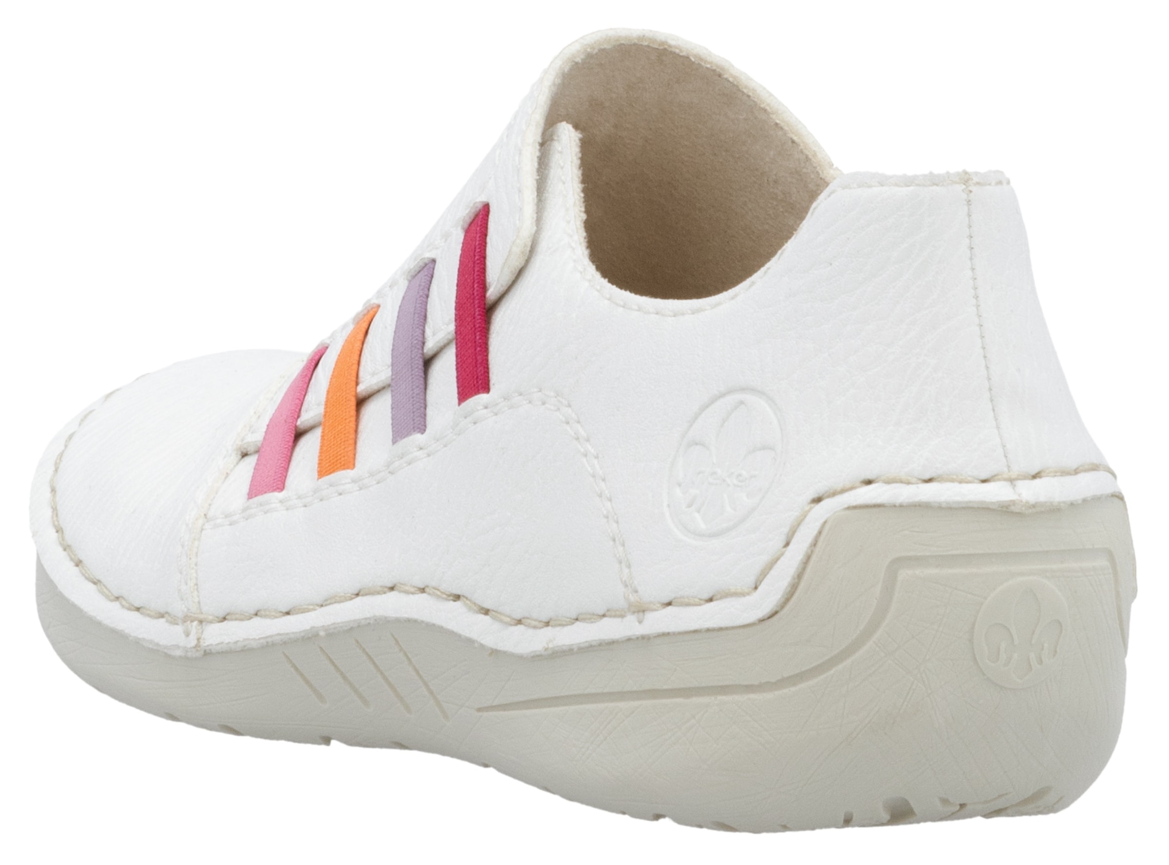 Rieker Slipper, Slip-on Sneaker, Schlupfschuh, Halbschuh mit weicher Innnensohle