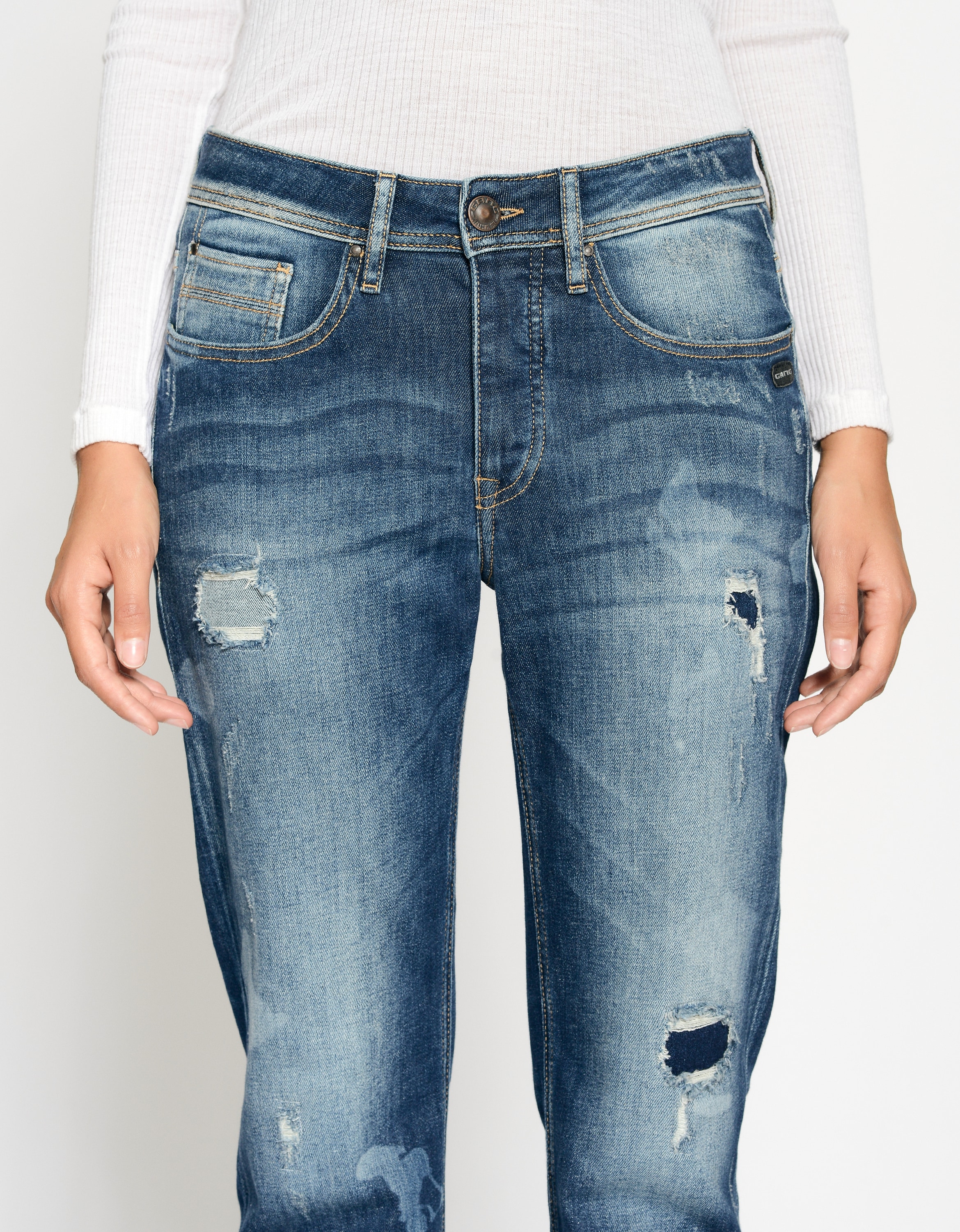 GANG Boyfriend-Jeans »GANG Jeans Boyfriend 94NICA CROPPED«