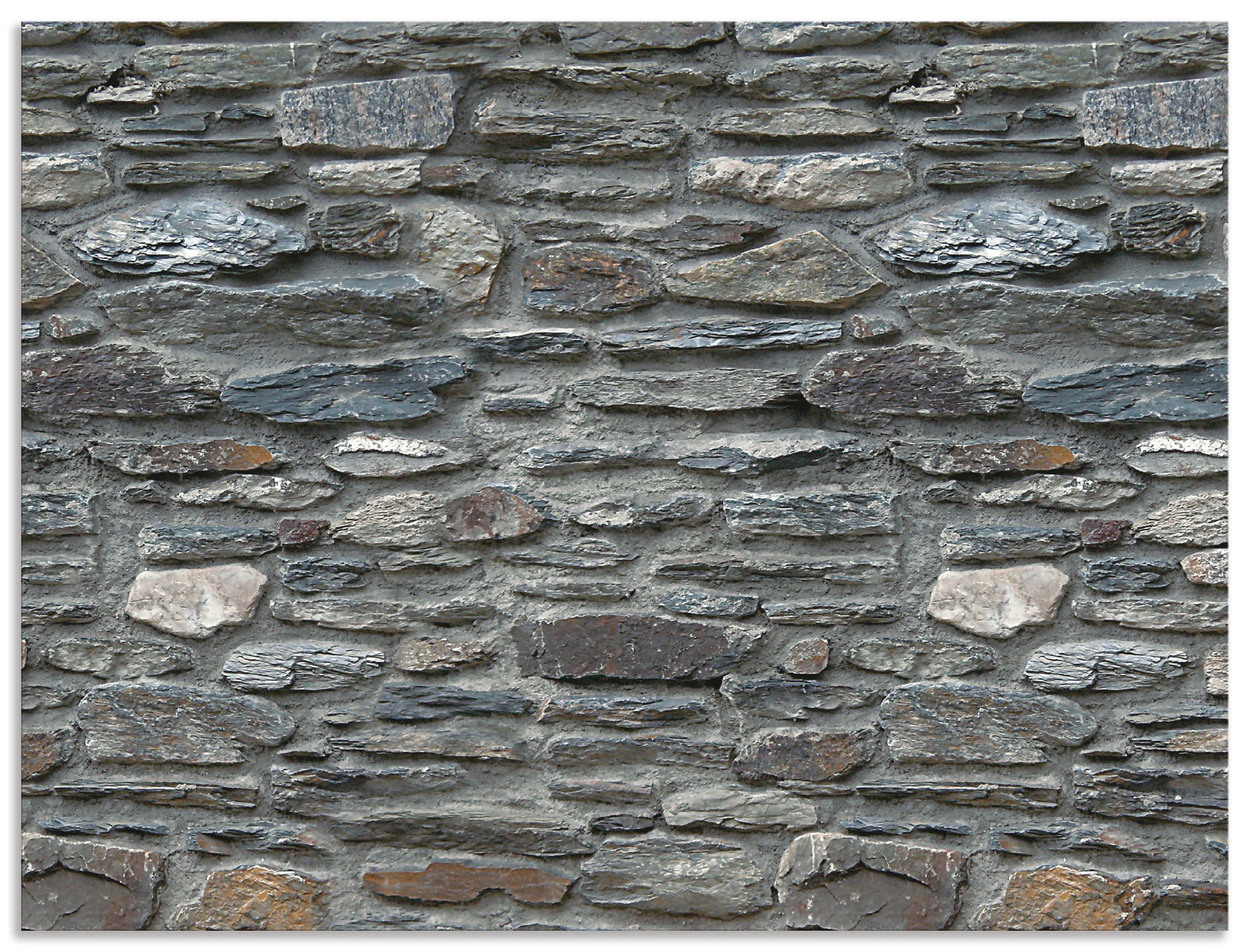 Artland Küchenrückwand »Schiefermauer«, (1 tlg.), Alu Spritzschutz mit Klebeband, einfache Montage