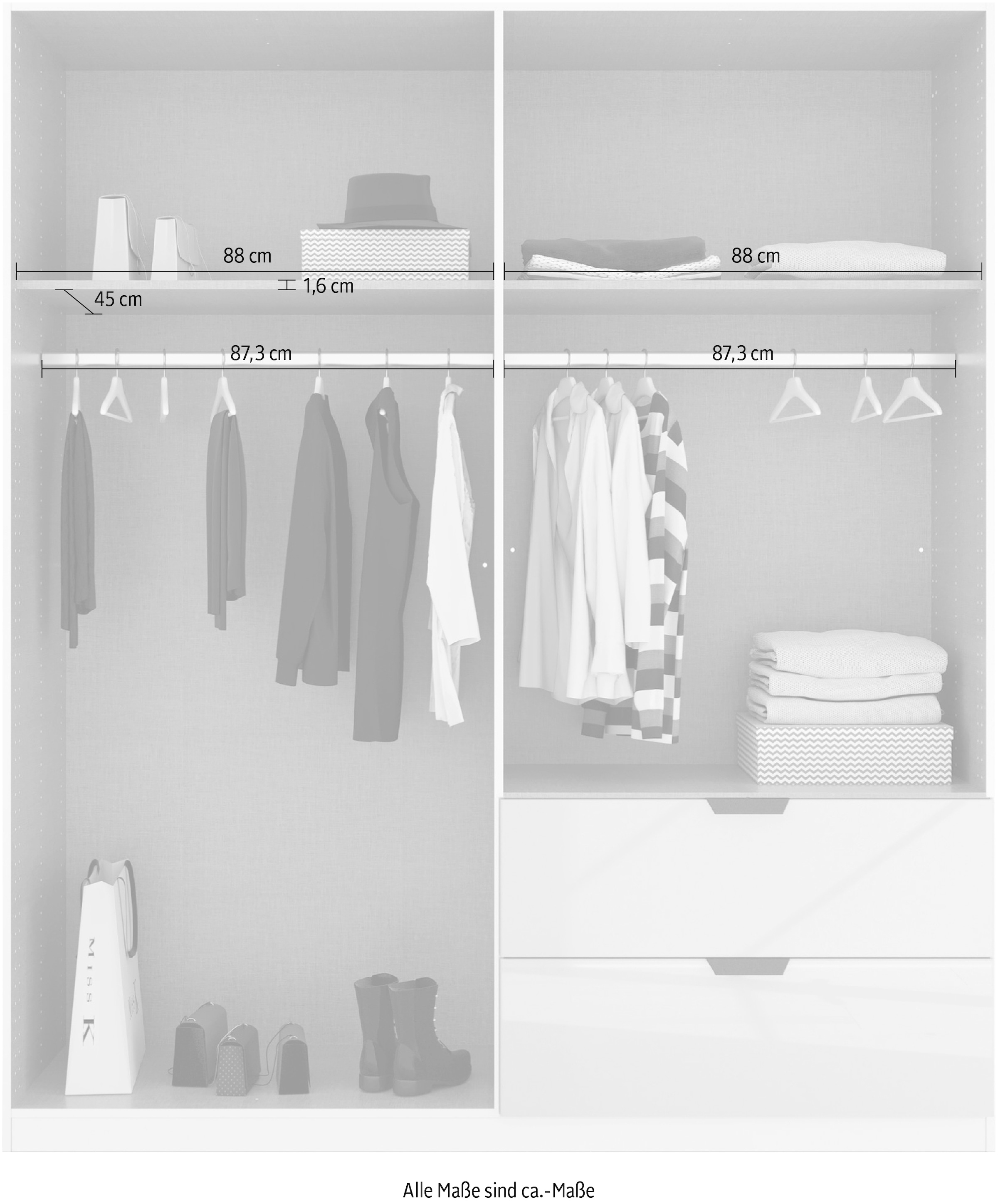 rauch Drehtürenschrank »Modern by Quadra Spin«