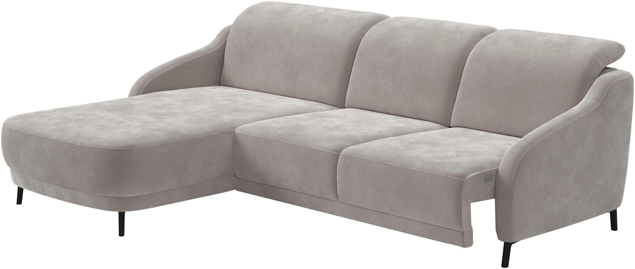 sit&more Ecksofa »Blues L-Form«, wahlweise mit Klapptisch und USB