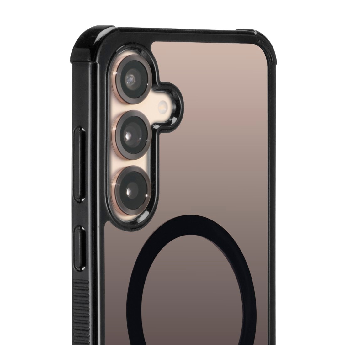Hama Smartphone-Hülle »Handyhülle magnetisch für Galaxy S25 (für Qi2, D3O, schwarz)«, Samsung Galaxy S25, Wireless-Charging