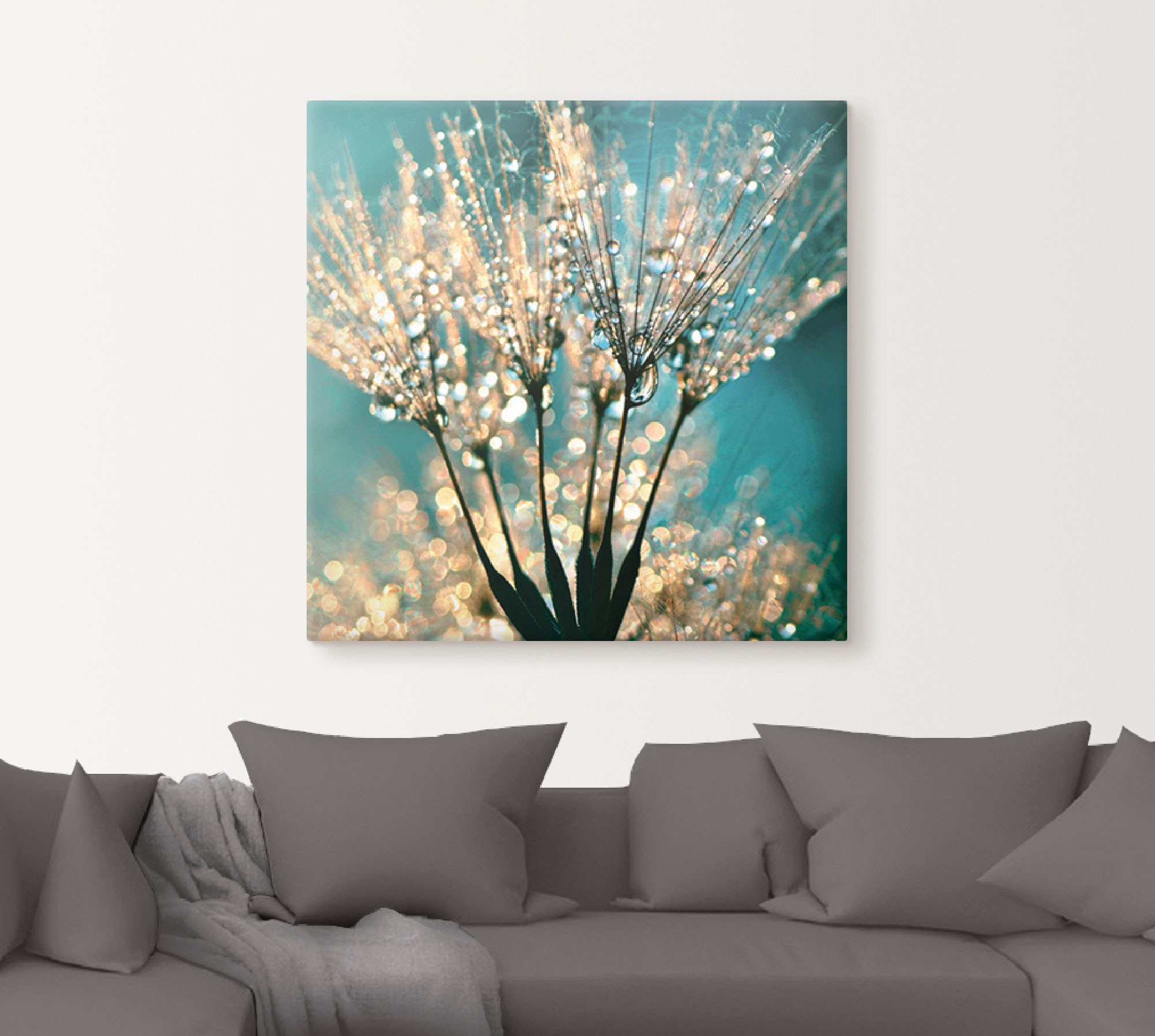 Artland Wandbild »Pusteblume Schirmchen abstrakt«, Blumen, (1 St.), als Alubild, Outdoorbild, Leinwandbild, Poster, Wandaufkleber