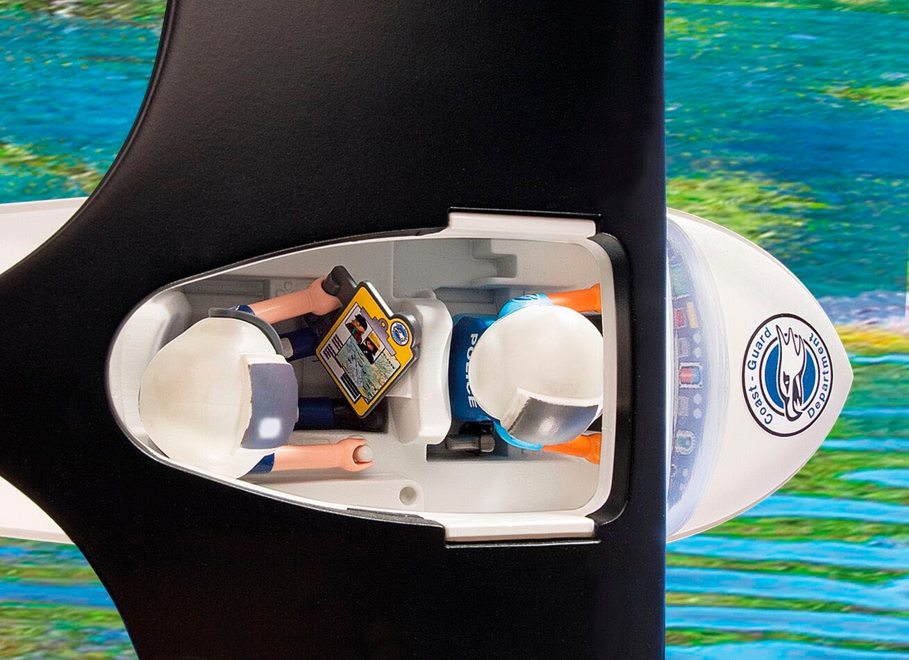 Playmobil® Konstruktions-Spielset »Polizei Wasserflugzeug (4445), Action Heroes«, (30 St.), schwimmfähig; Made in Germany