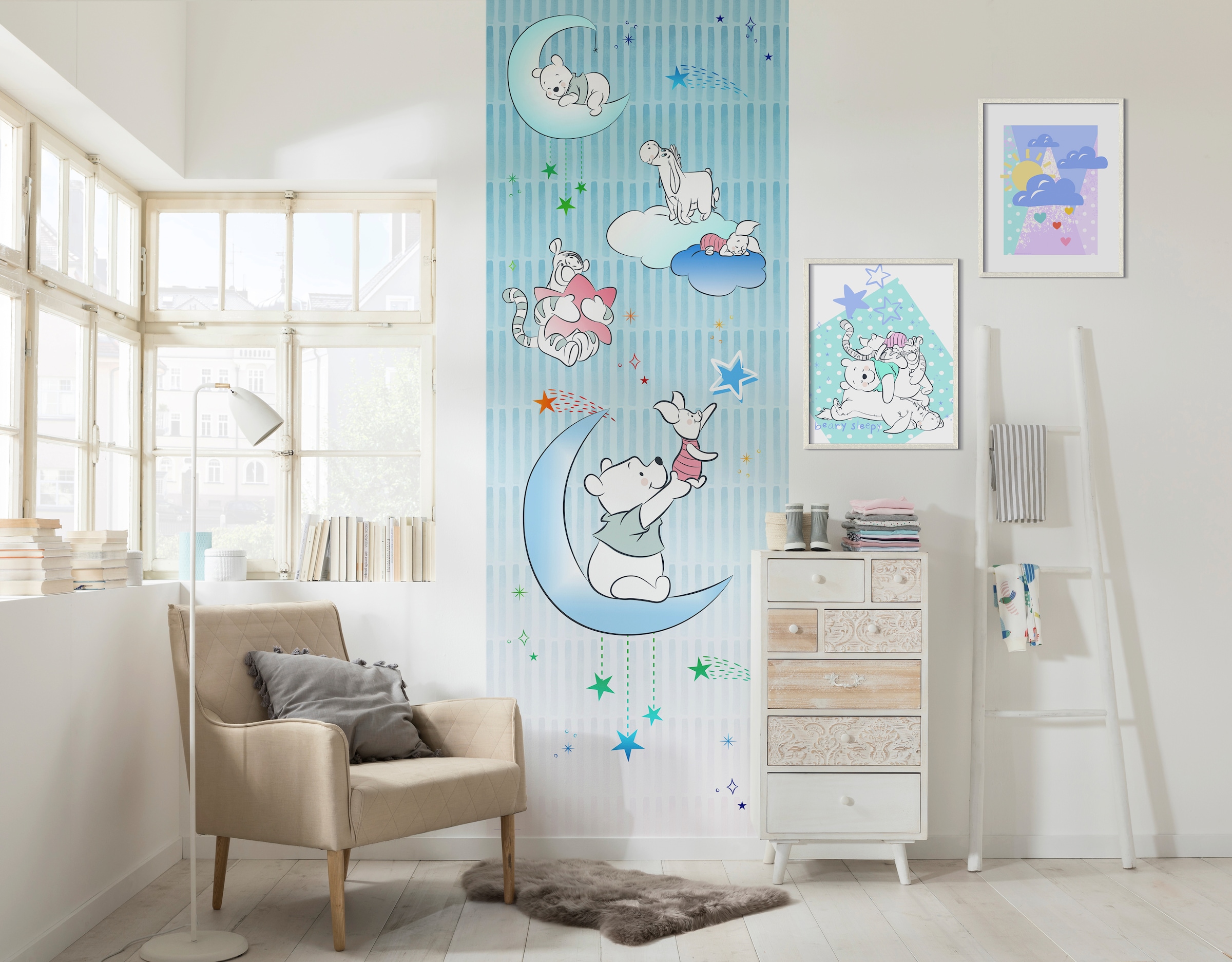 Komar Bild »Winnie the Pooh Beary Sleepy«, Disney, (1 St.), Wandbild zur Dekoration im Kinderzimmer - ohne Rahmen